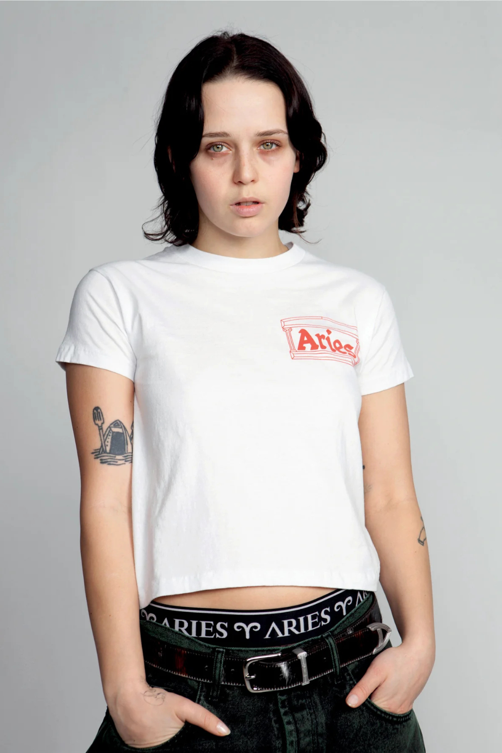Temple SS Tee | White