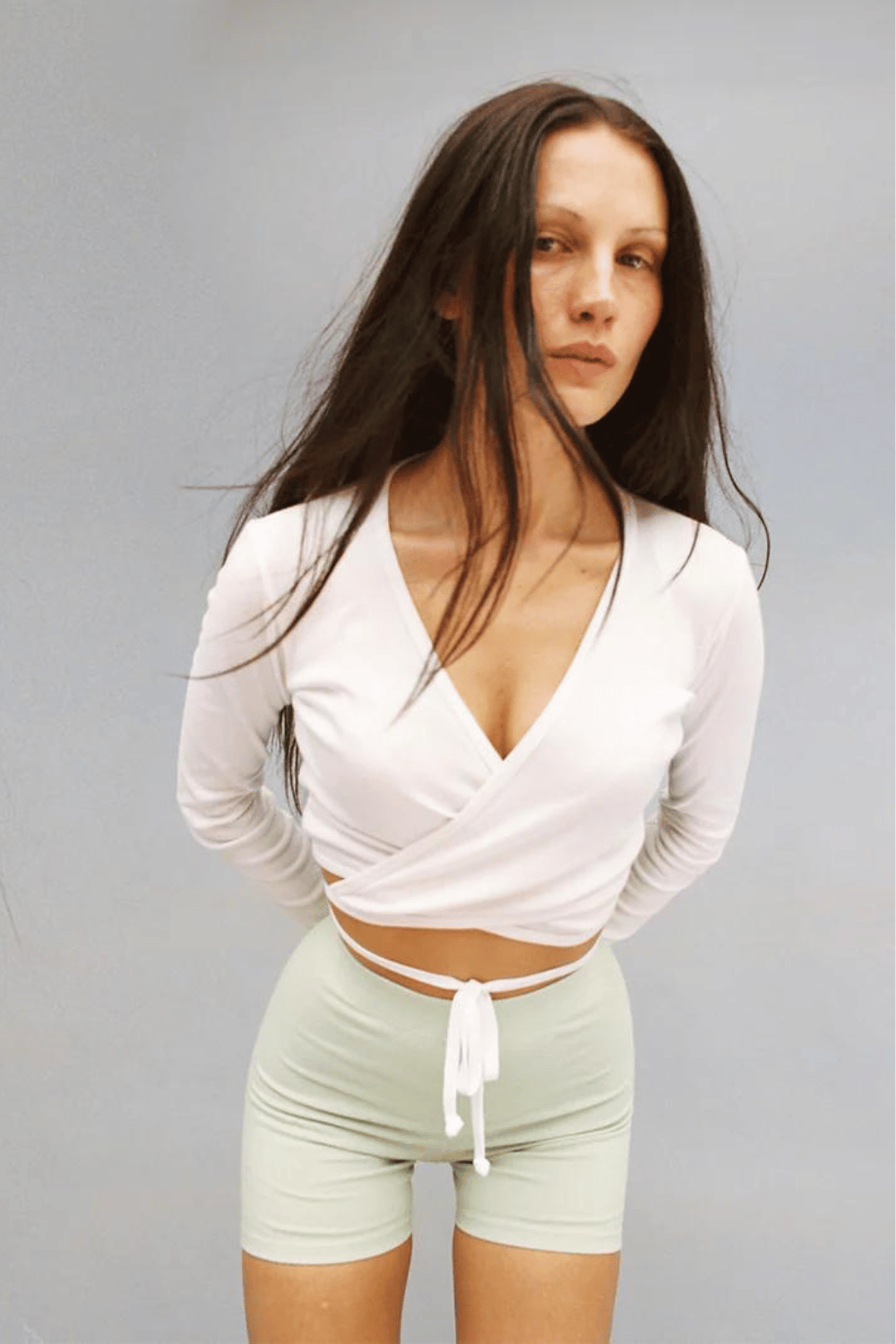 Sarita Wrap Top | White