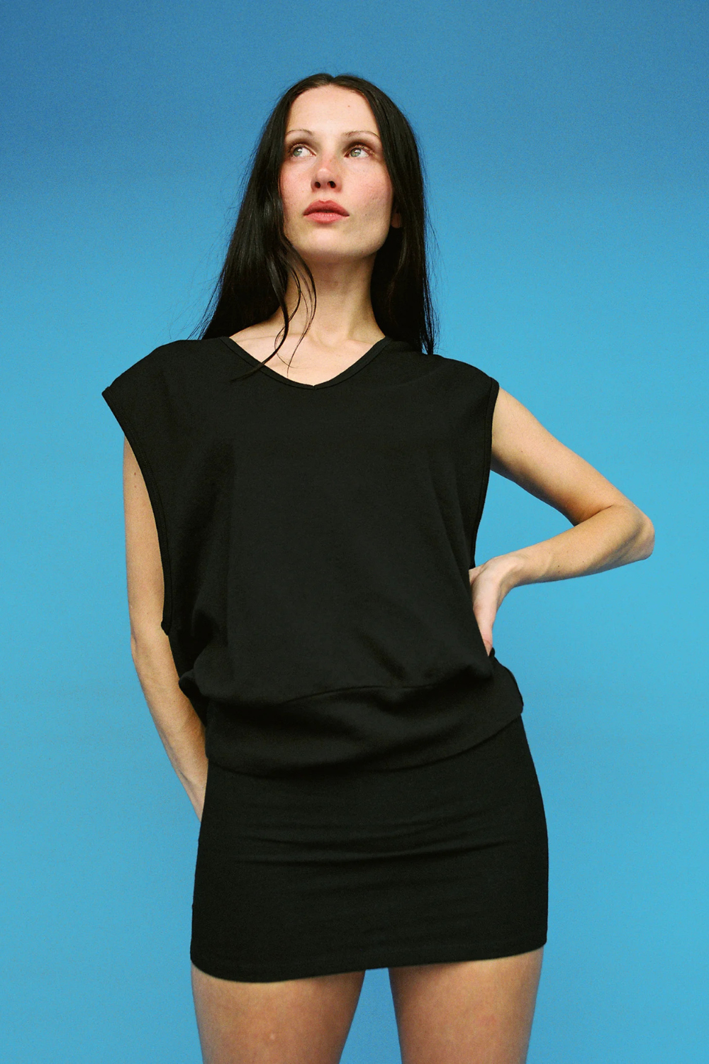 Billie Oversized Vest | Black