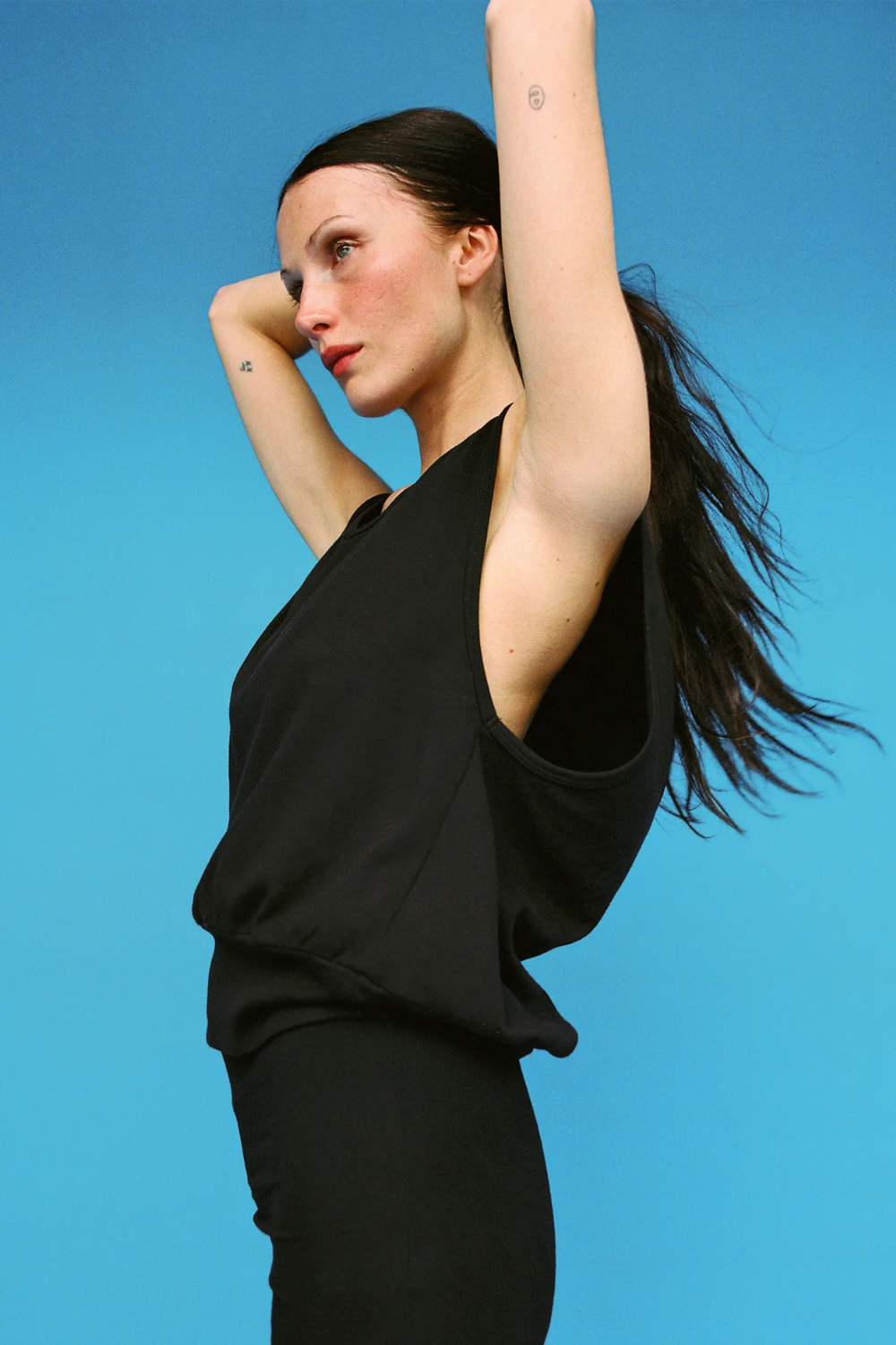 Billie Oversized Vest | Black