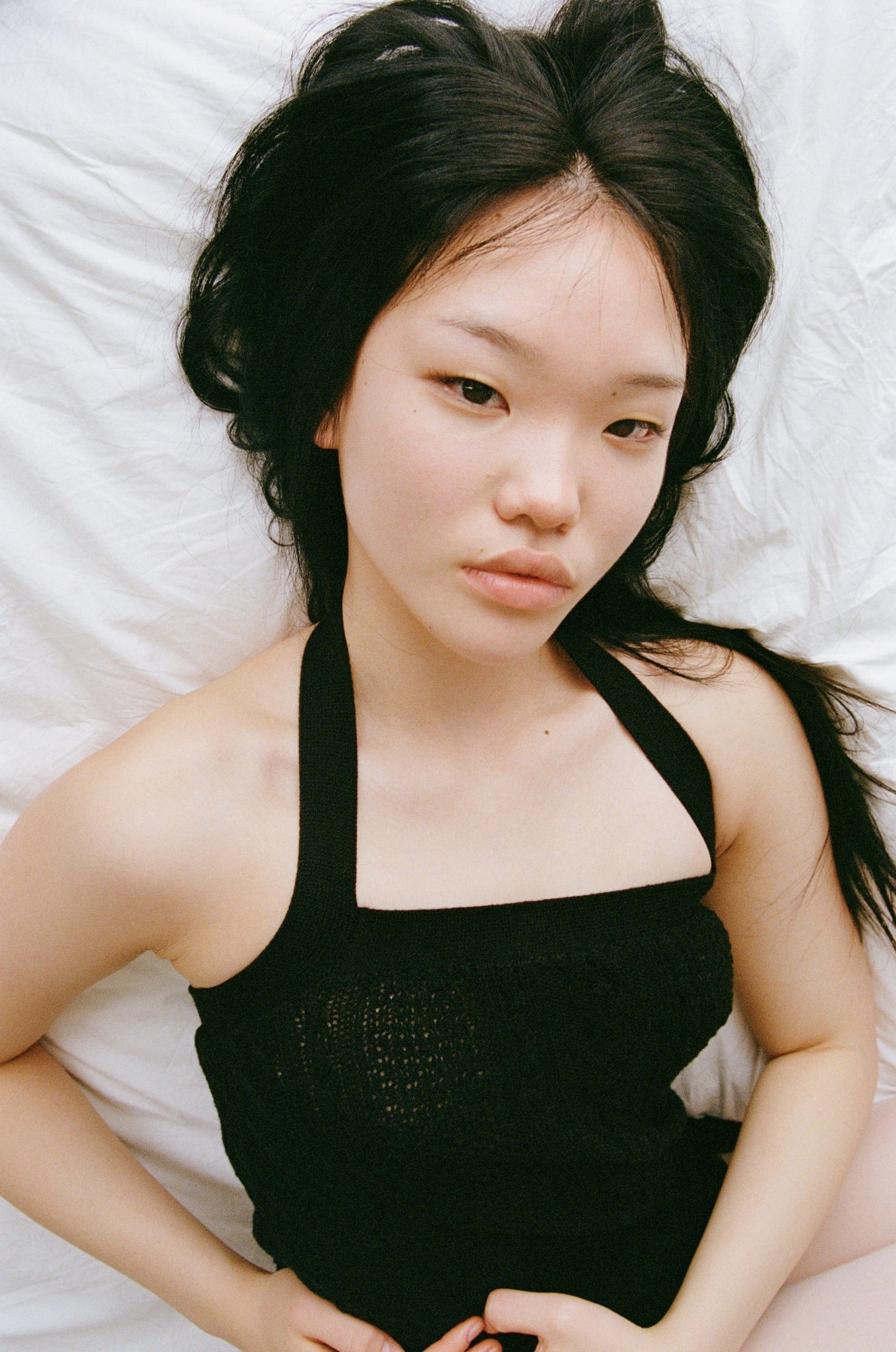 Aran Halter Neck | Black