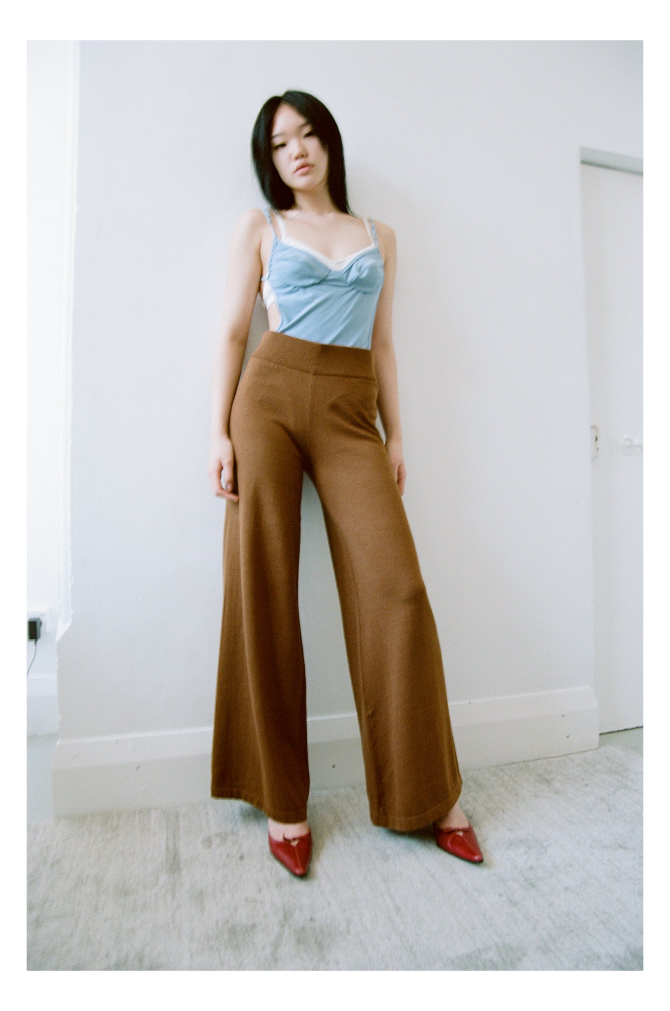 Knitted Lounging Pants |Toffee