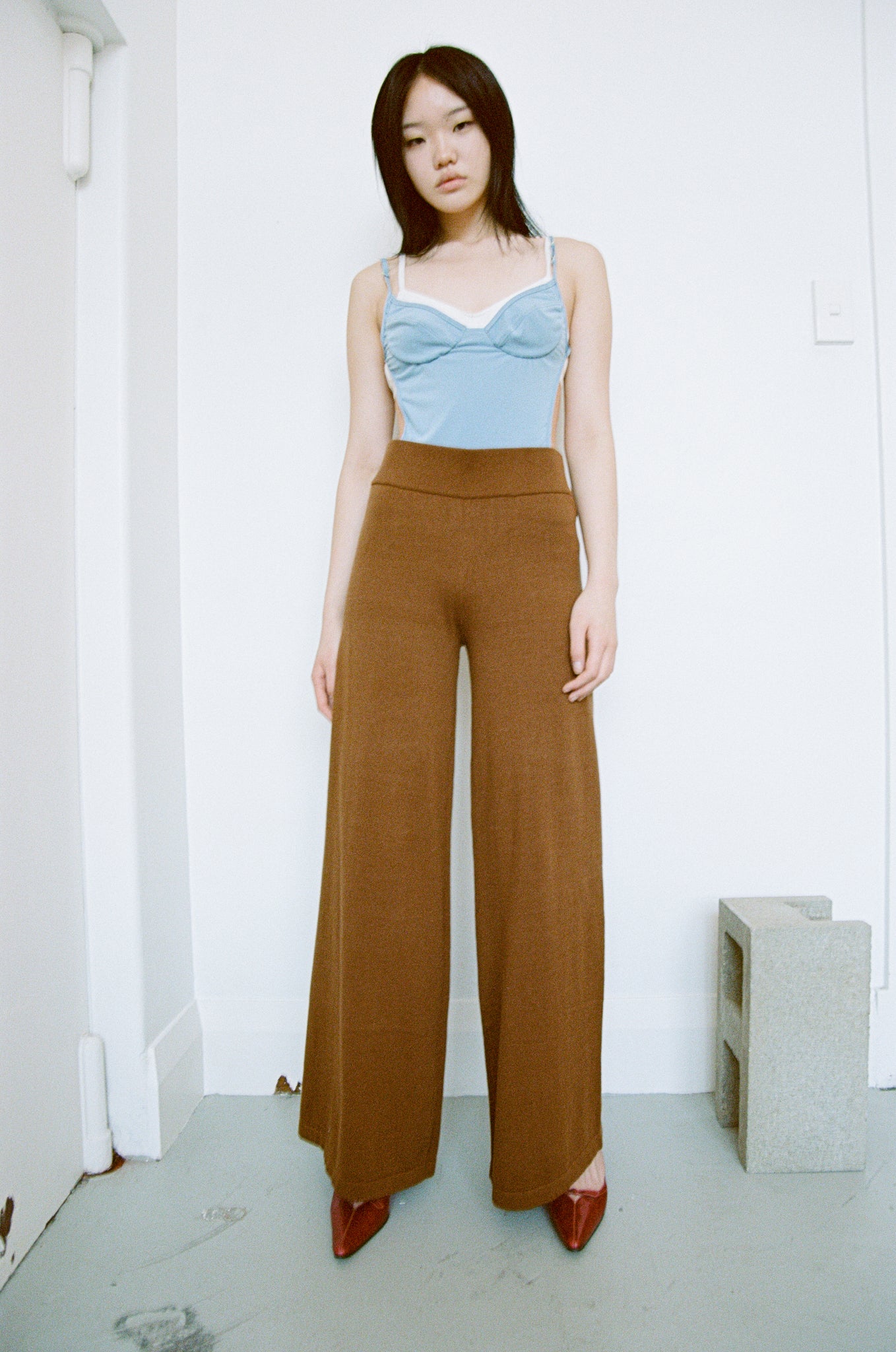 Knitted Lounging Pants |Toffee