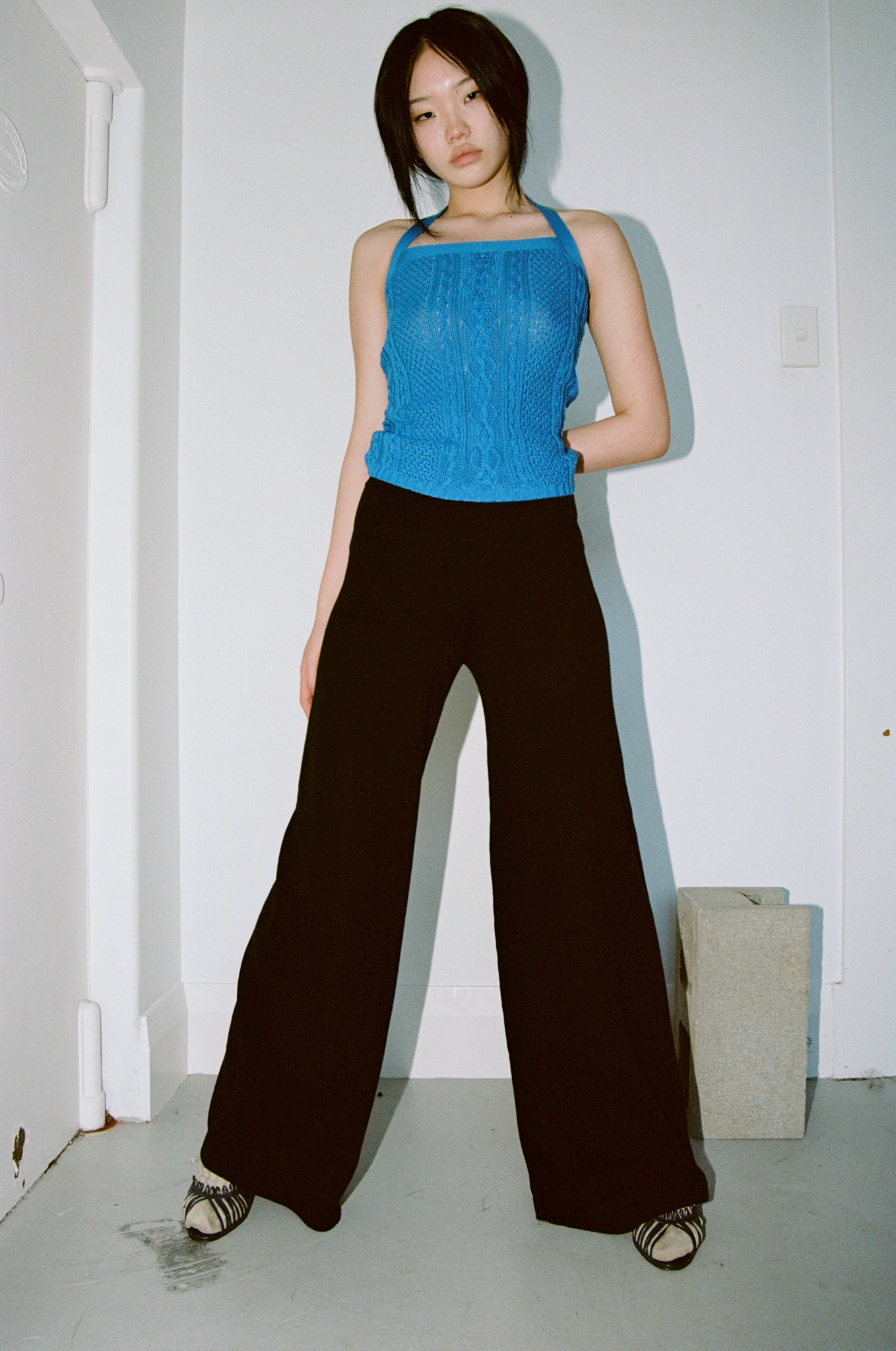 Knitted Lounging Pants | Black