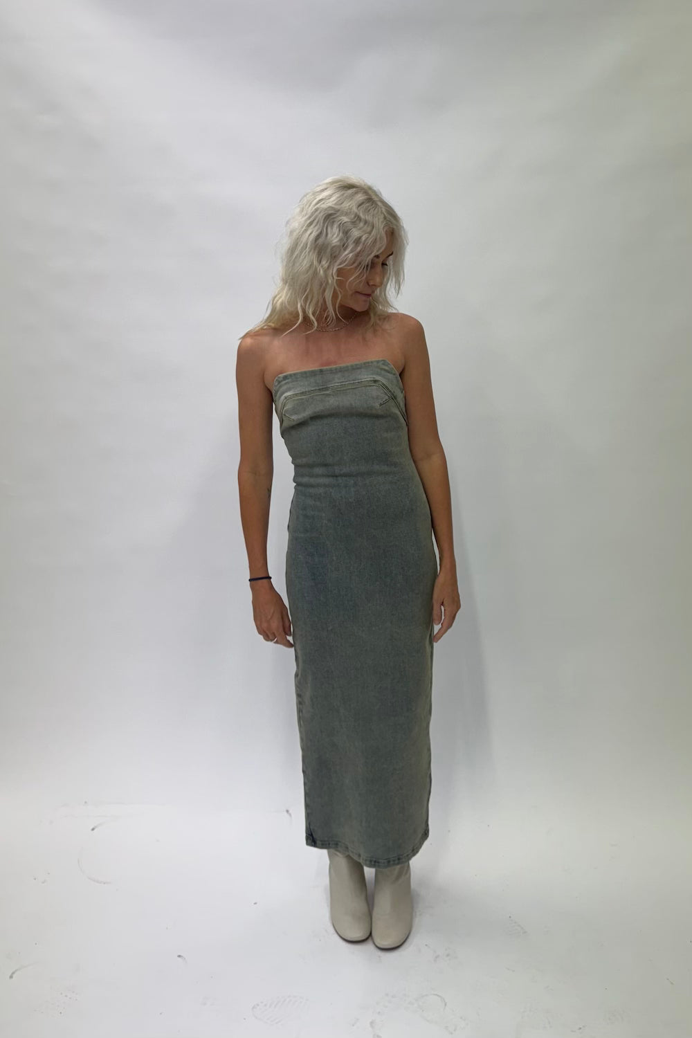 ENTIRE STUDIOS - Denim Tube Dress | Surface Wave