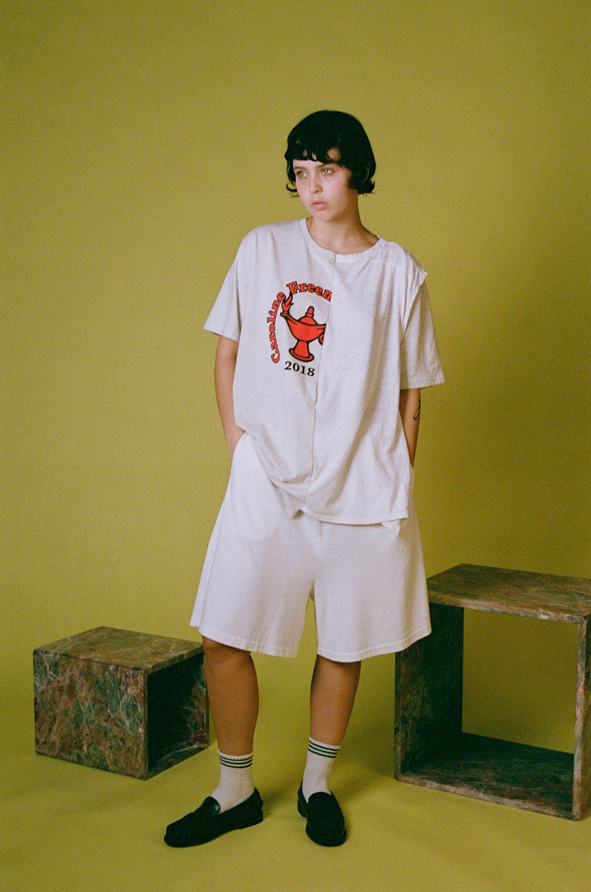Tee Shorts | Off White | Stock NZ | BUDDY HEMP GOODS NZ | Black Box Boutique Auckland | Womens Fashion NZ