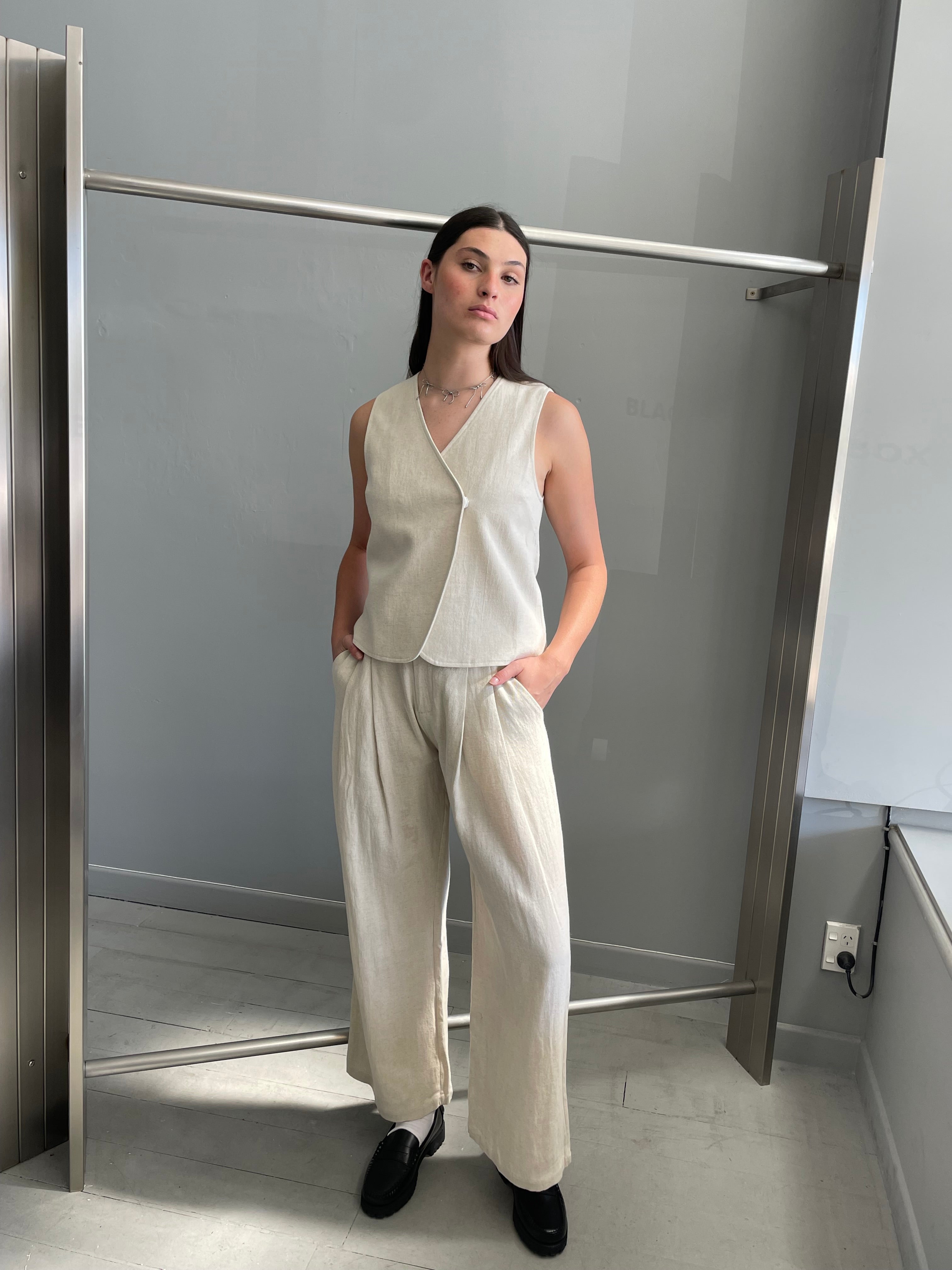 Percy Waistcoat | Birch | Stock NZ | MARLE NZ | Black Box Boutique Auckland | Womens Fashion NZ