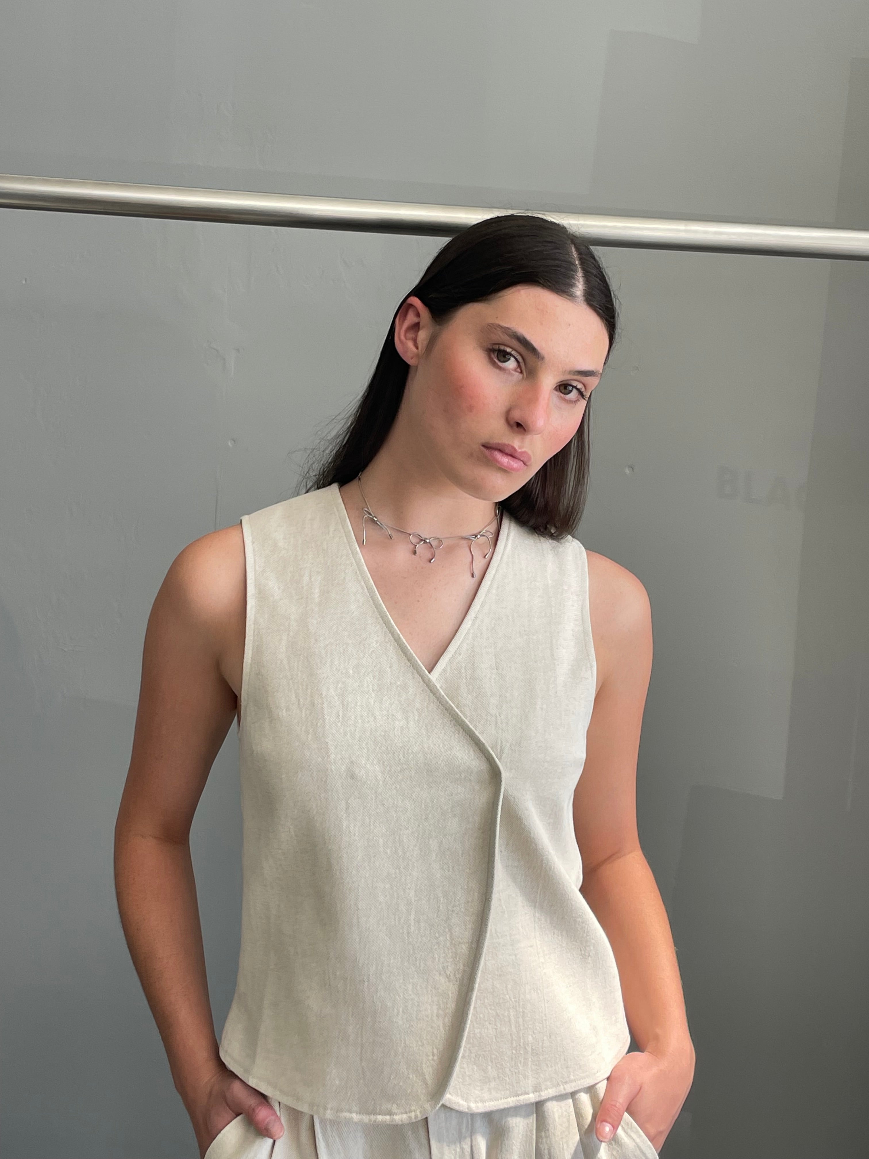 Percy Waistcoat | Birch | Stock NZ | MARLE NZ | Black Box Boutique Auckland | Womens Fashion NZ