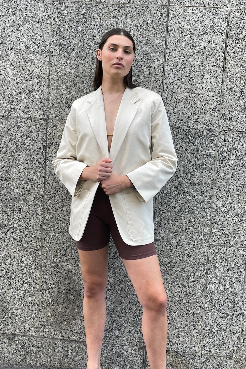 BOXY BLAZER NATURAL