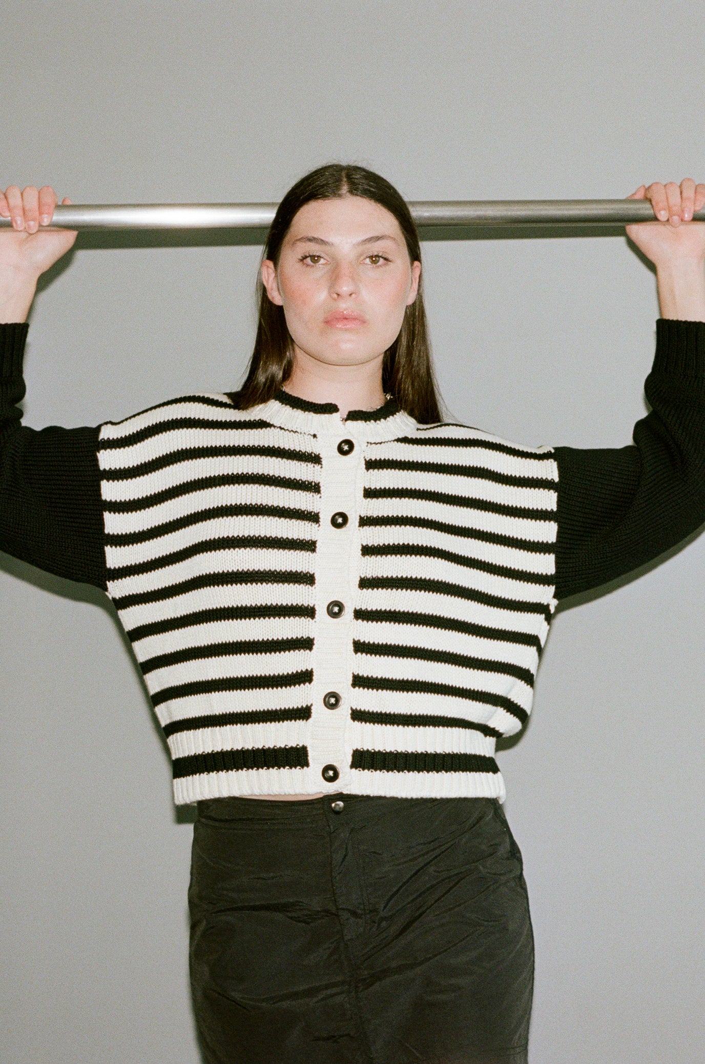 Firenze Cardi | Black Stripe | Stock NZ | CIAO LUCIA NZ | Black Box Boutique Auckland | Womens Fashion NZ