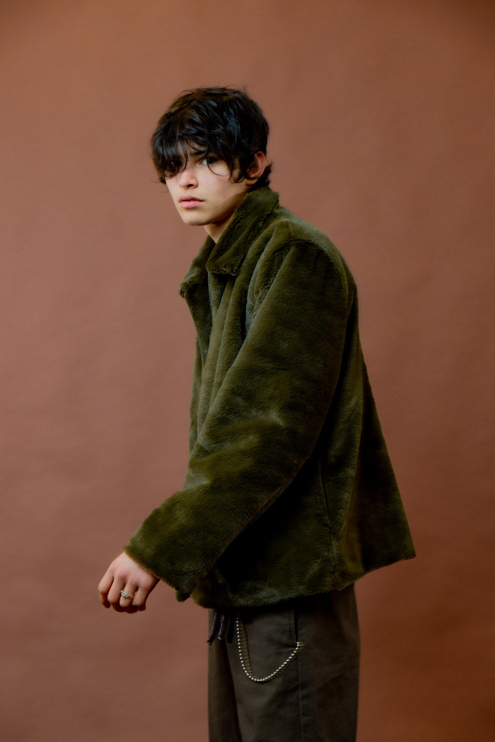 Fur Jacket | Khaki | Jacket NZ | BEACH BRAINS NZ | Black Box Boutique Auckland | Womens Fashion NZ