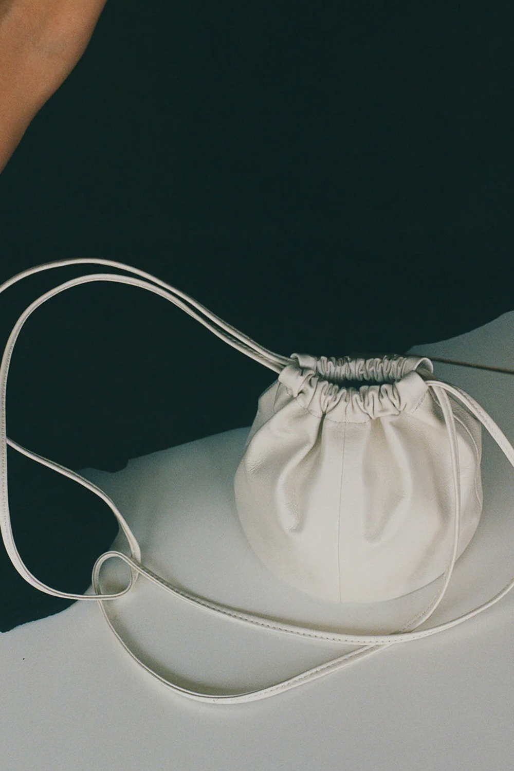 MINI DRUM DRAWSTRING BUCKET BAG ECRU | Bag NZ | MODERN WEAVING NZ | Black Box Boutique Auckland | Womens Fashion NZ