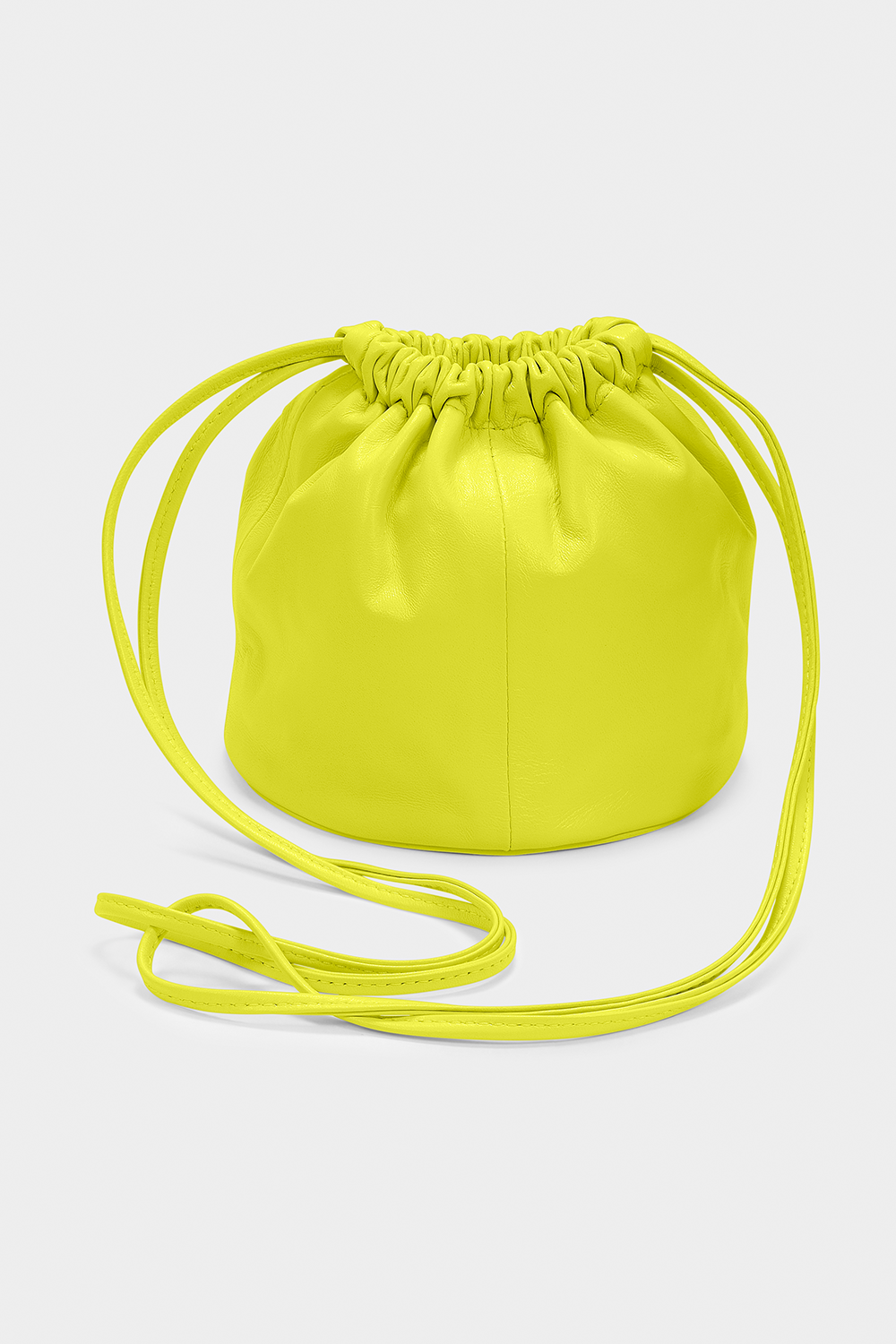 MINI DRUM DRAWSTRING BUCKET BAG CITRON | Bag NZ | MODERN WEAVING NZ | Black Box Boutique Auckland | Womens Fashion NZ