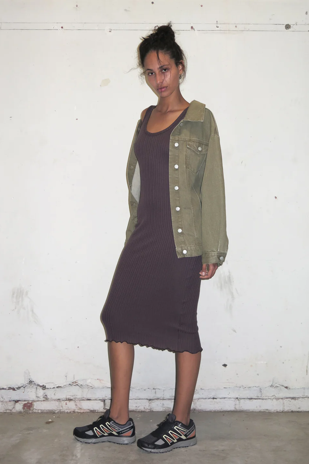 HOMAGE LONGLINE JACKET ~ KHAKI | Jacket NZ | PERMANENT VACATION NZ | Black Box Boutique Auckland | Womens Fashion NZ