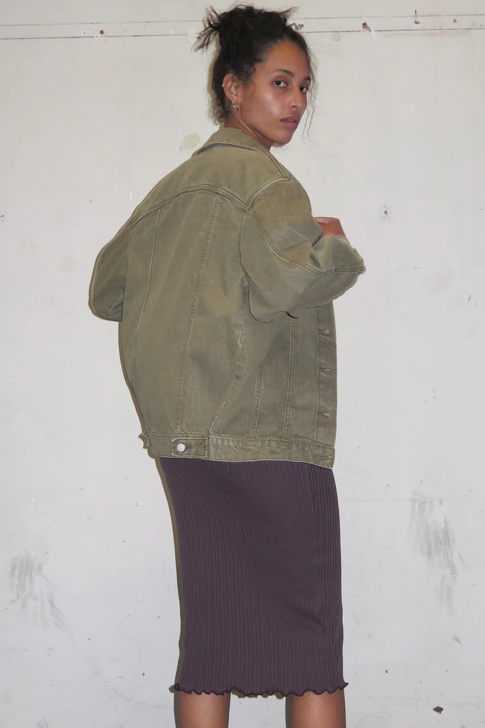 HOMAGE LONGLINE JACKET ~ KHAKI | Jacket NZ | PERMANENT VACATION NZ | Black Box Boutique Auckland | Womens Fashion NZ