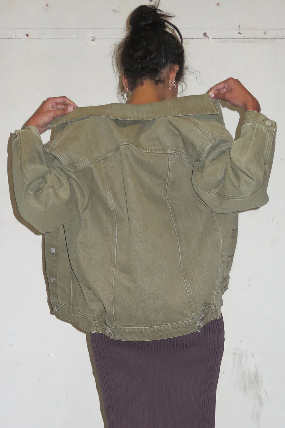 HOMAGE LONGLINE JACKET ~ KHAKI | Jacket NZ | PERMANENT VACATION NZ | Black Box Boutique Auckland | Womens Fashion NZ