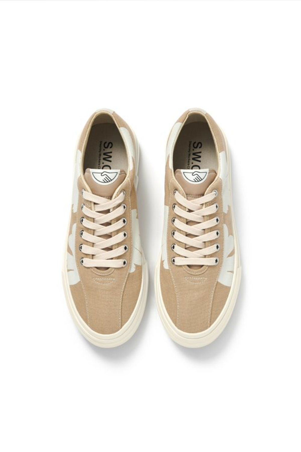 DELLOW SHROOM HANDS SAND-WHITE | Sneakers NZ | STEPNEY WORKERS CLUB NZ | Black Box Boutique Auckland | Womens Fashion NZ