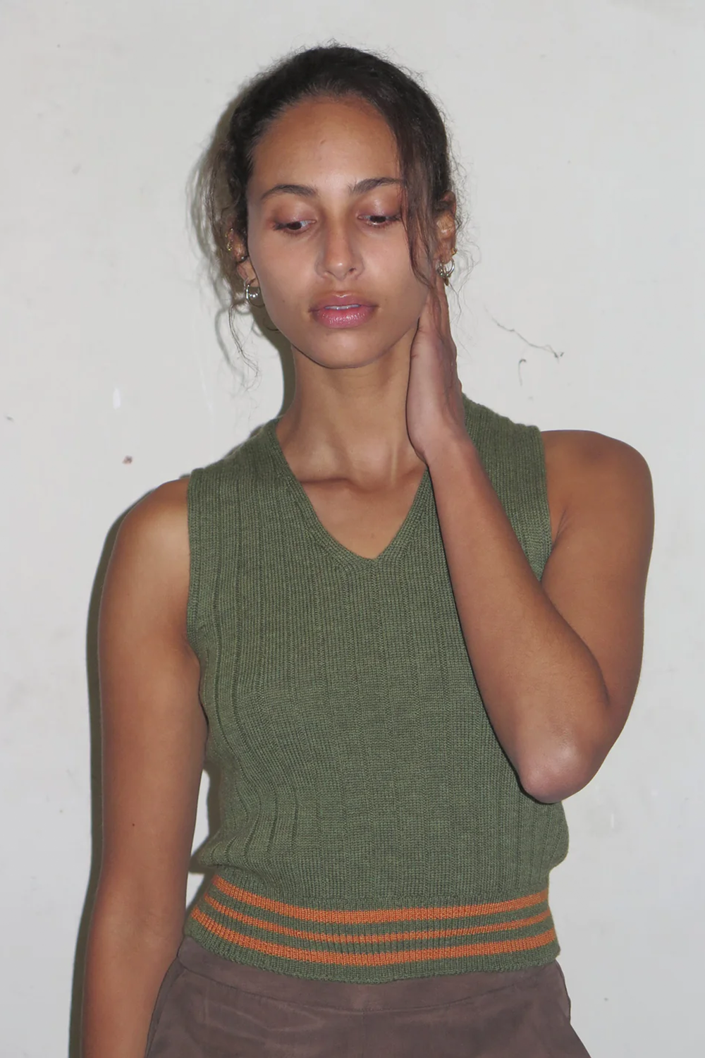 KINETIC SPORTS VEST~ DARK SAGE | Vest NZ | PERMANENT VACATION NZ | Black Box Boutique Auckland | Womens Fashion NZ