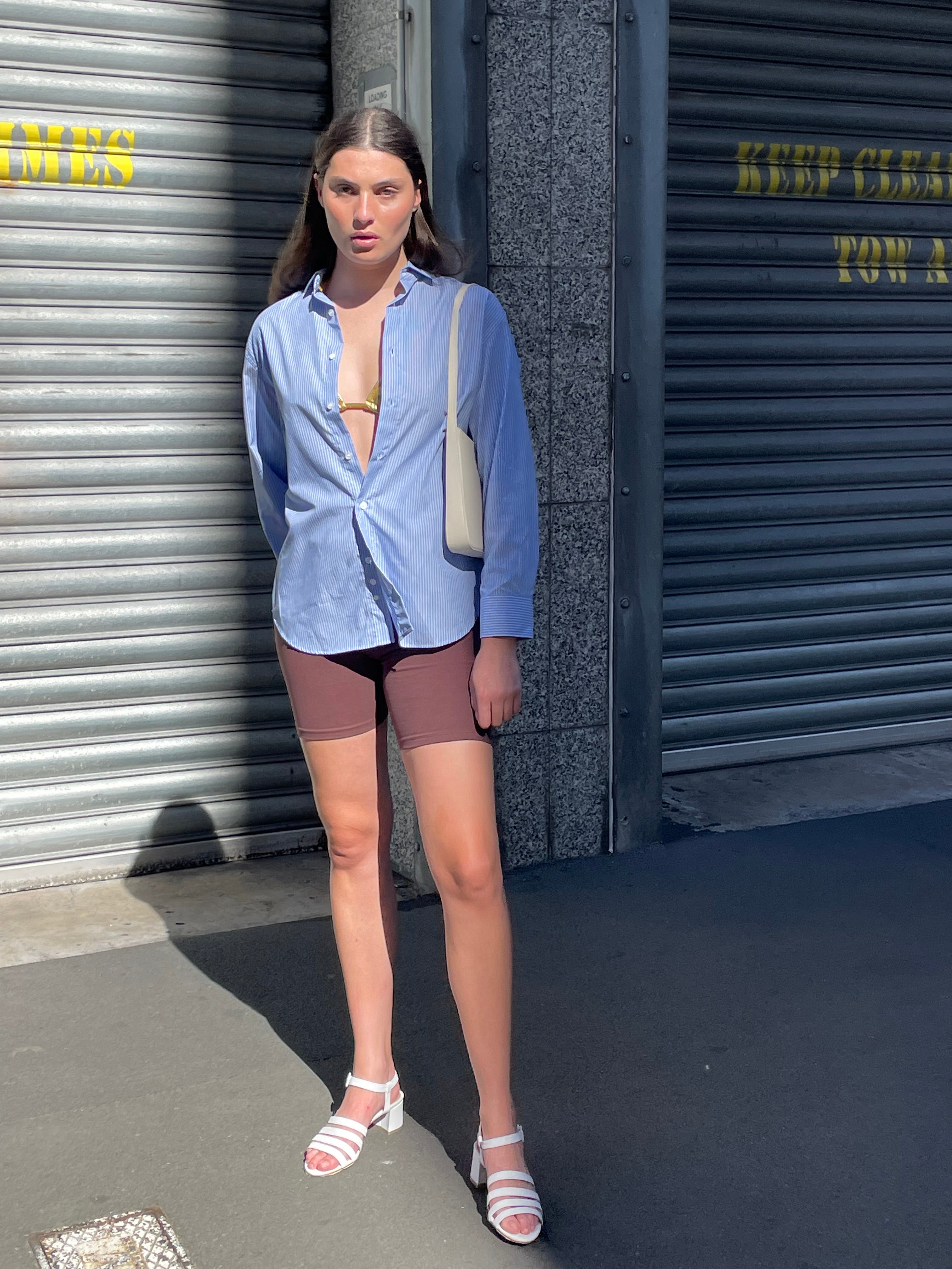 Ole Shirt | Blue Stripe | Stock NZ | BASERANGE NZ | Black Box Boutique Auckland | Womens Fashion NZ
