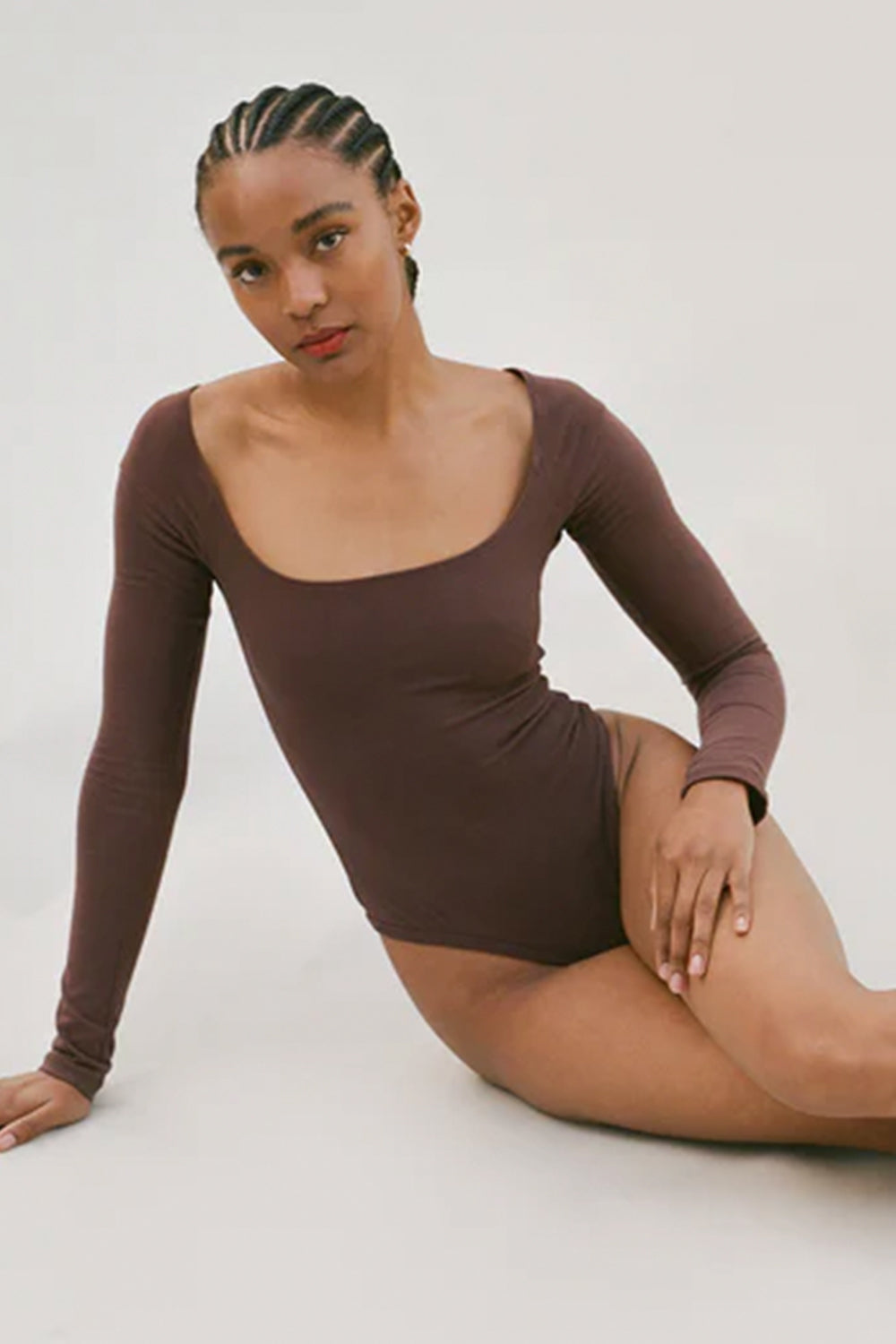 EL TIGRE LONG SLEEVE BODYSUIT | CHOCOLATE