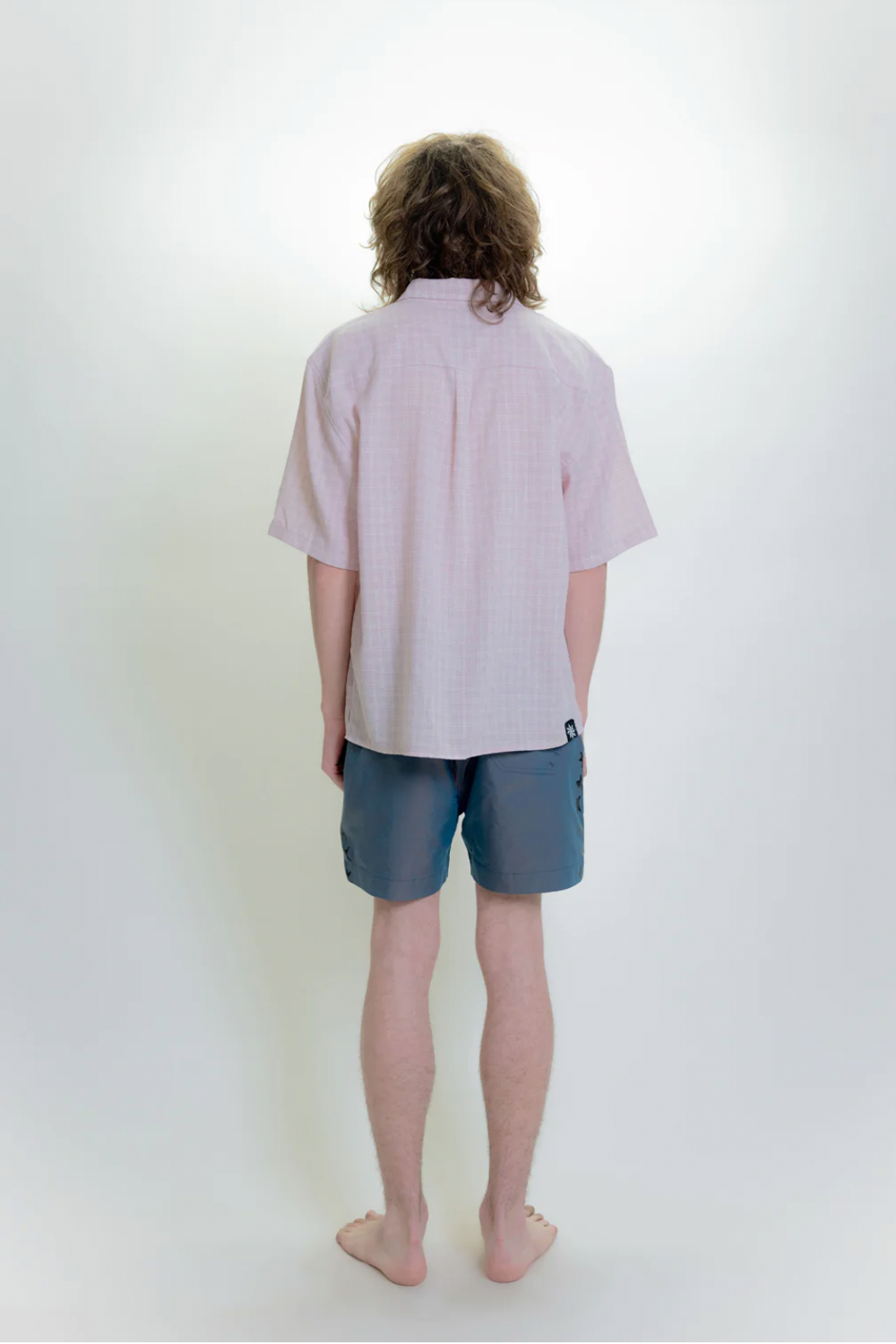All Day Shirt | Pink Grid