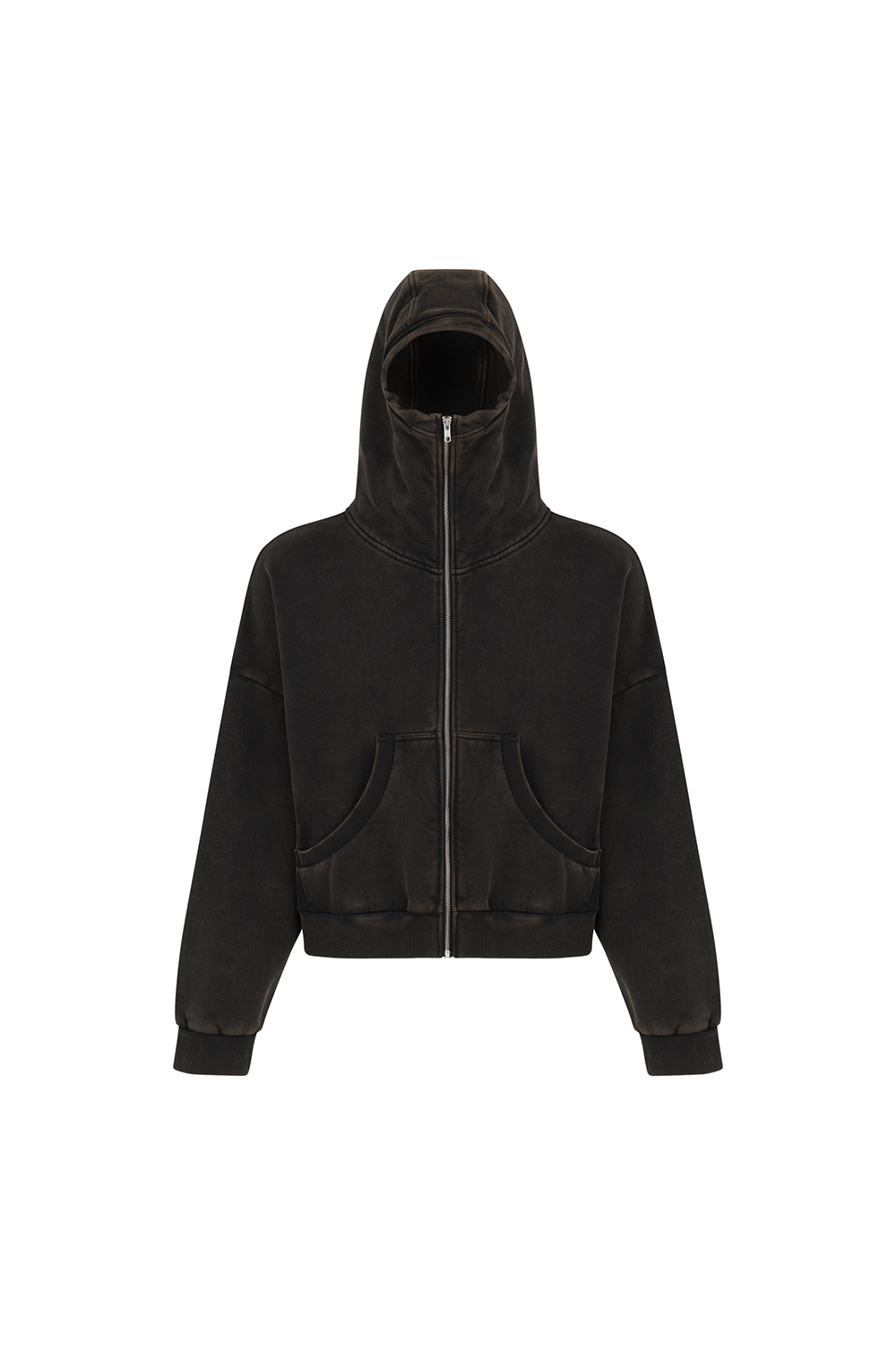 ENTIRE STUDIOS - Full Zip Hoodie | Washed Black