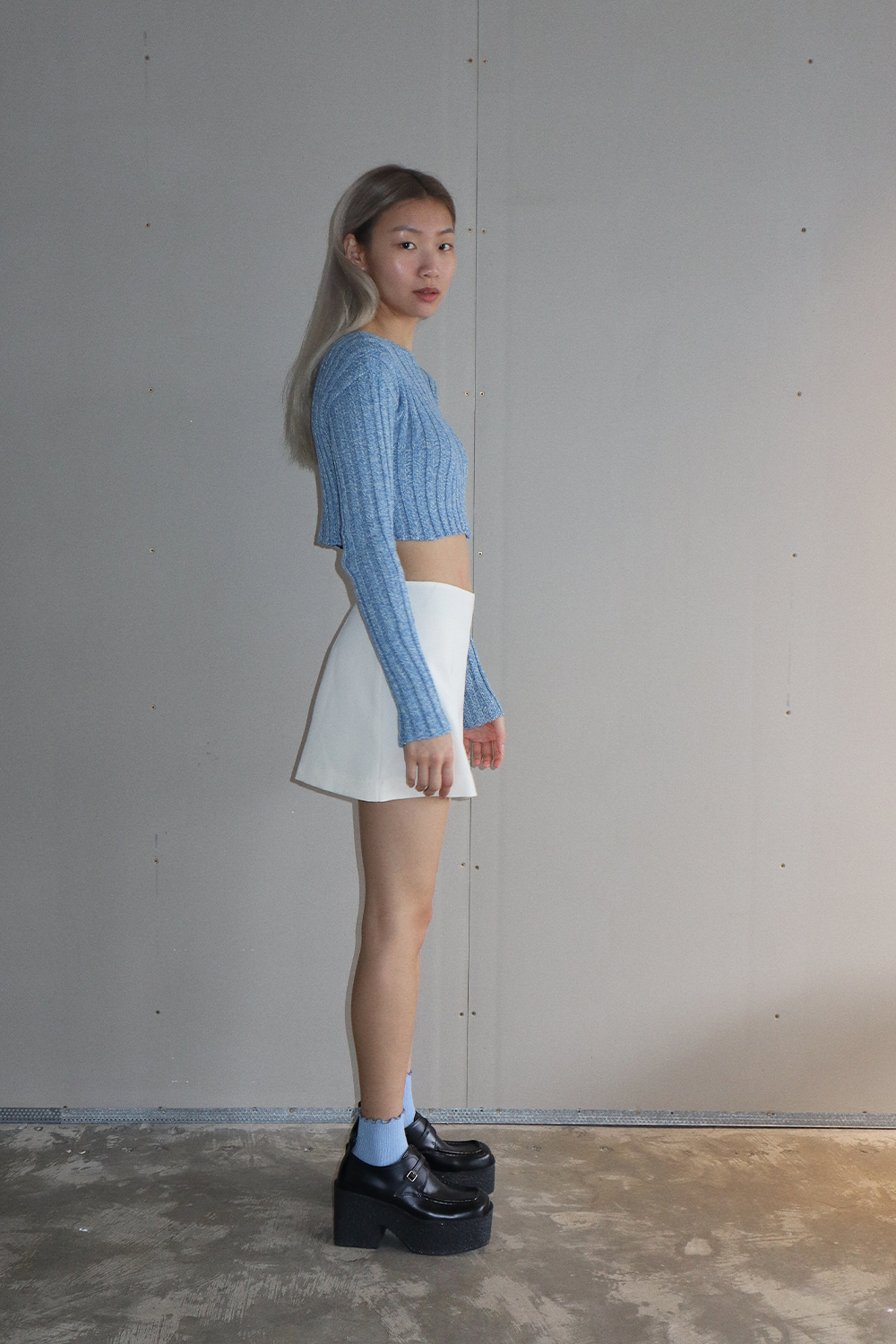 MILK WOOL SKIRT