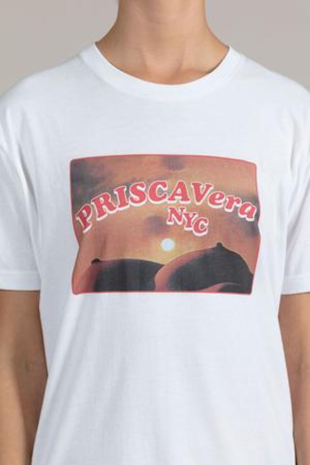 Sunset Tee | White | Stock NZ | PRISCAVera NZ | Black Box Boutique Auckland | Womens Fashion NZ