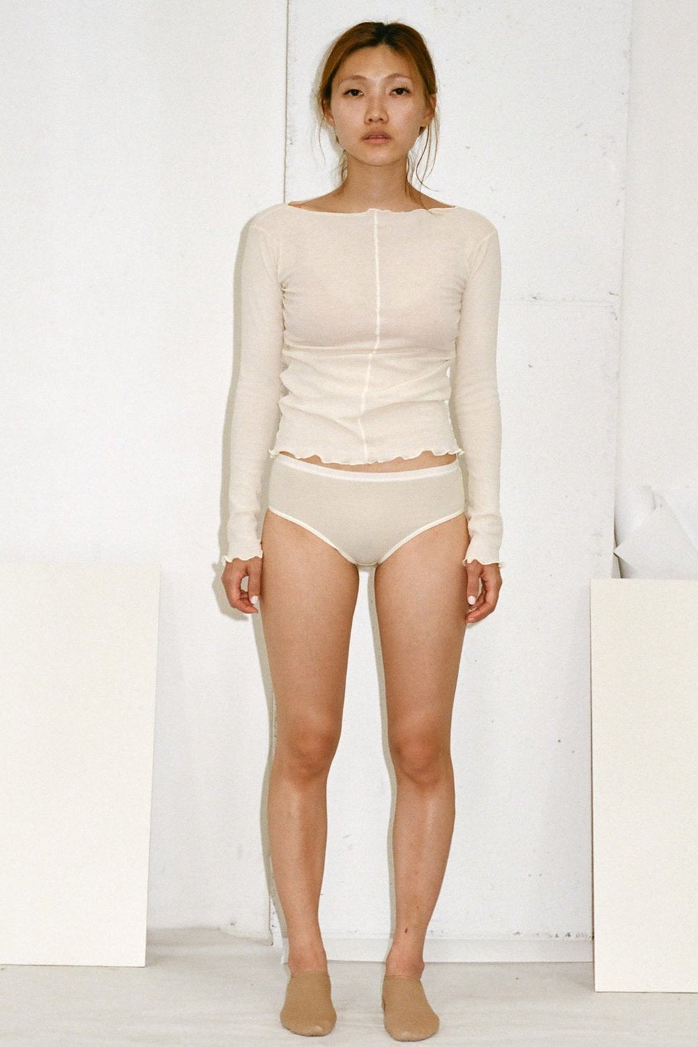 Pama Long Sleeve | Off White | Stock NZ | BASERANGE NZ | Black Box Boutique Auckland | Womens Fashion NZ