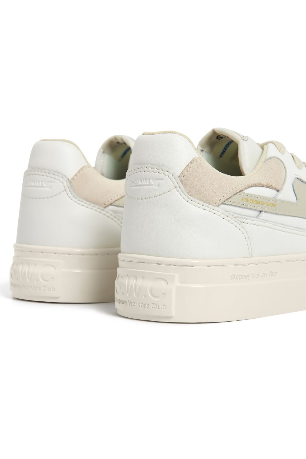 Pearl S-Strike Leather | White/Putty | Stock NZ | Stepney Workers Club NZ | Black Box Boutique Auckland | Womens Fashion NZ