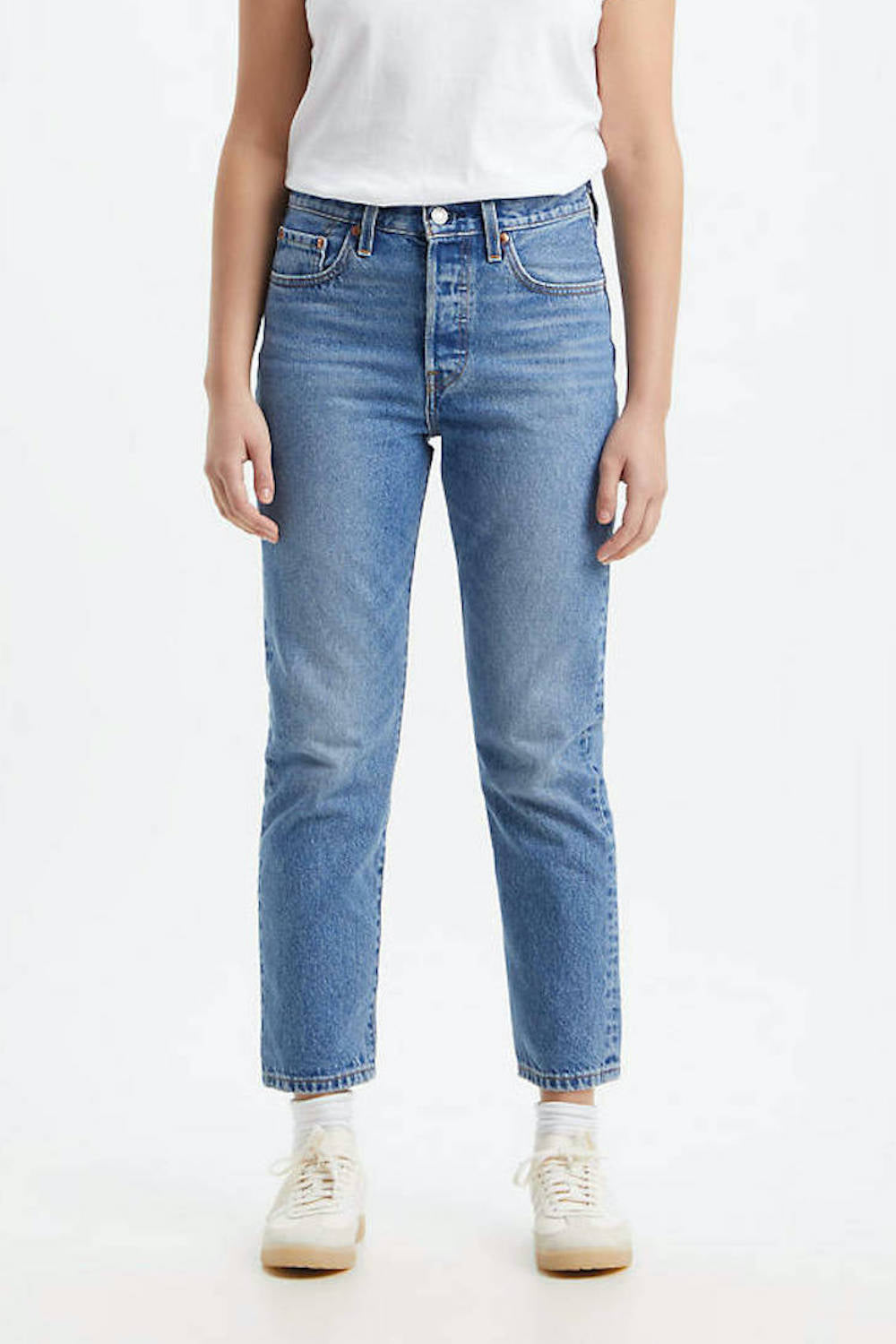 501 Crop Jean | Medium Indigo Worn In | Stock NZ | LEVI'S NZ | Black Box Boutique Auckland | Womens Fashion NZ