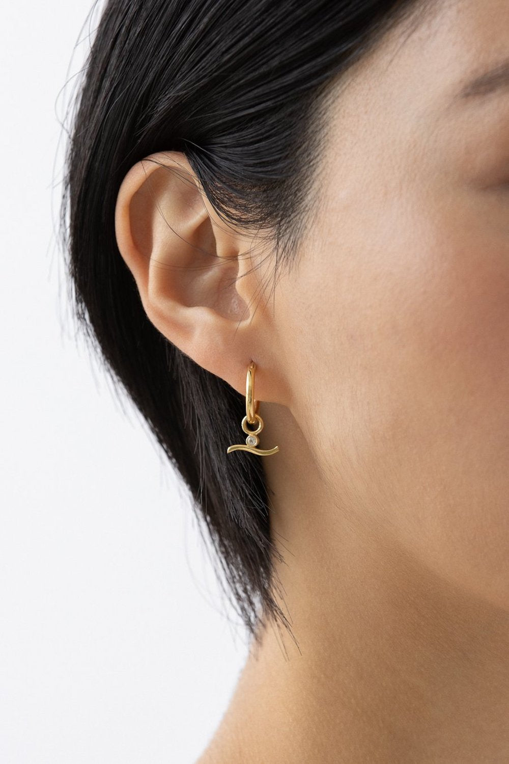 Celine Sleeper Hoops | 14k vermeil | Stock NZ | FLASH JEWELLERY NZ | Black Box Boutique Auckland | Womens Fashion NZ