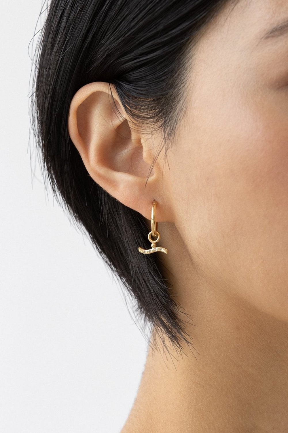 Cleo Sleeper Hoops | 14k Gold Vermeil | Stock NZ | FLASH JEWELLERY NZ | Black Box Boutique Auckland | Womens Fashion NZ