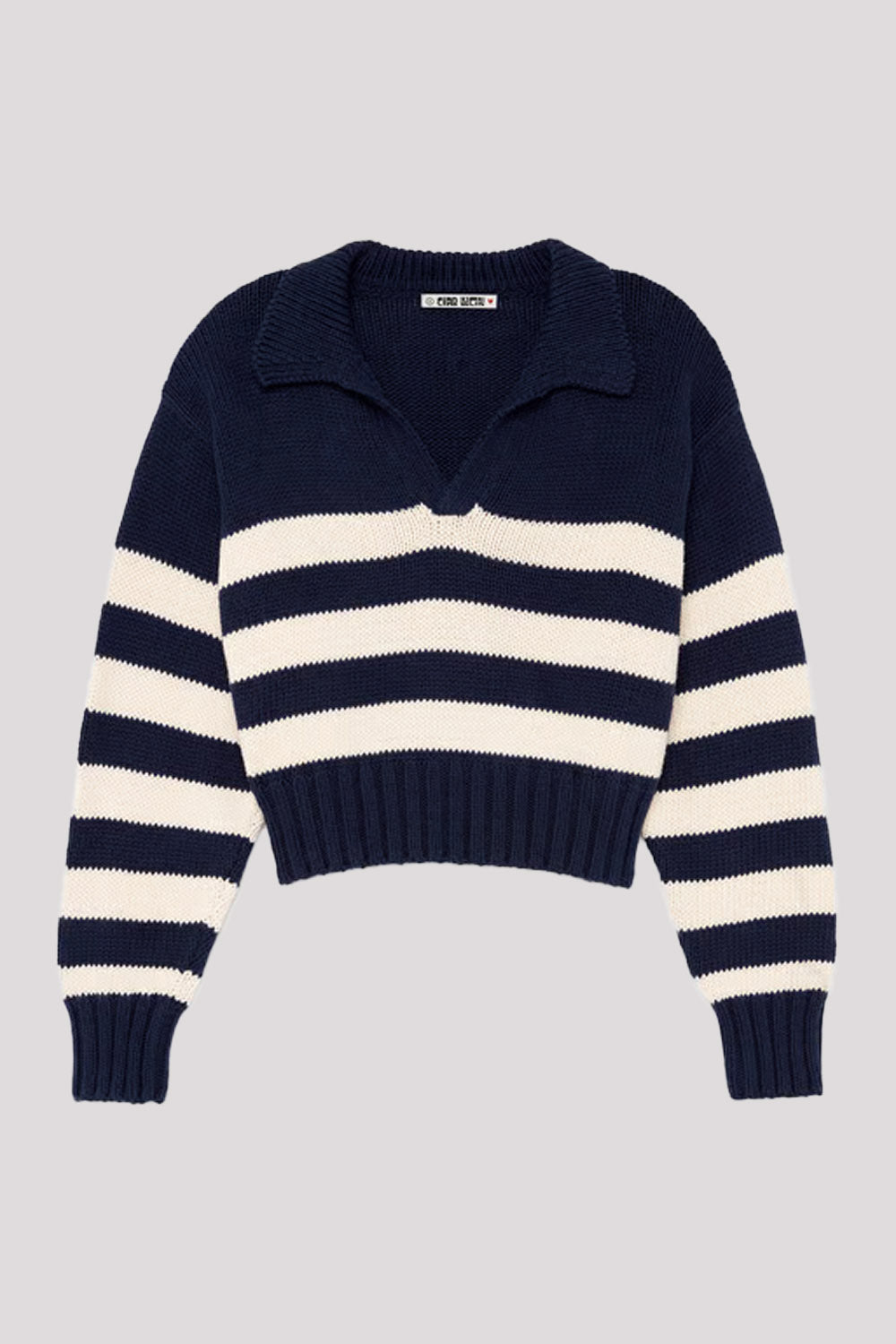 Venezia Polo | Navy/Ivory | Stock NZ | CIAO LUCIA NZ | Black Box Boutique Auckland | Womens Fashion NZ