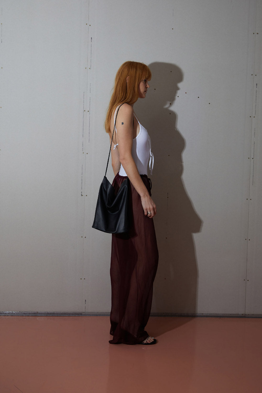 Silk Crinkle Pant | Merlot | Stock NZ | PECCHENINO NZ | Black Box Boutique Auckland | Womens Fashion NZ