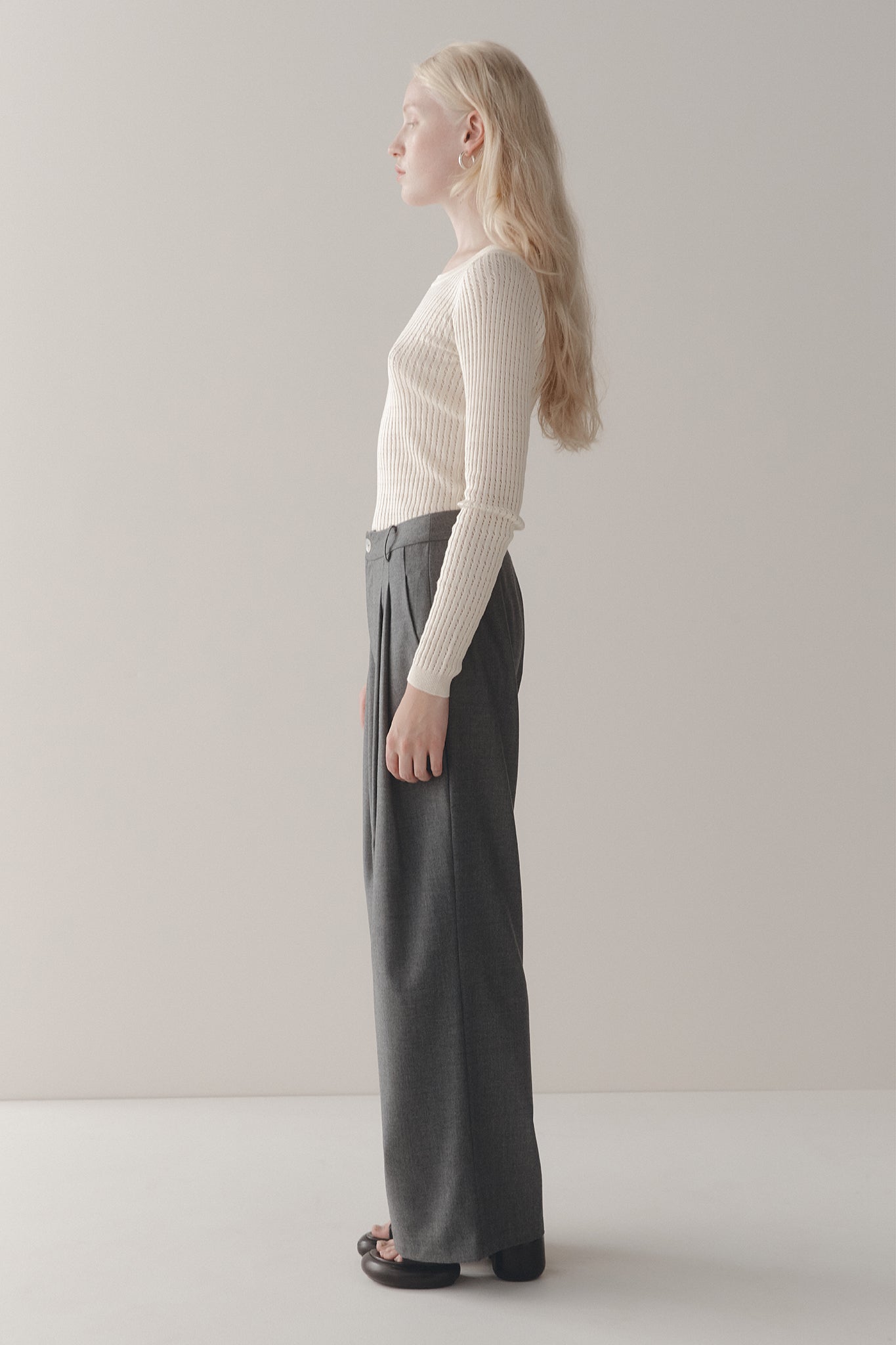 WILLOW PANT | ROCK/WOOL