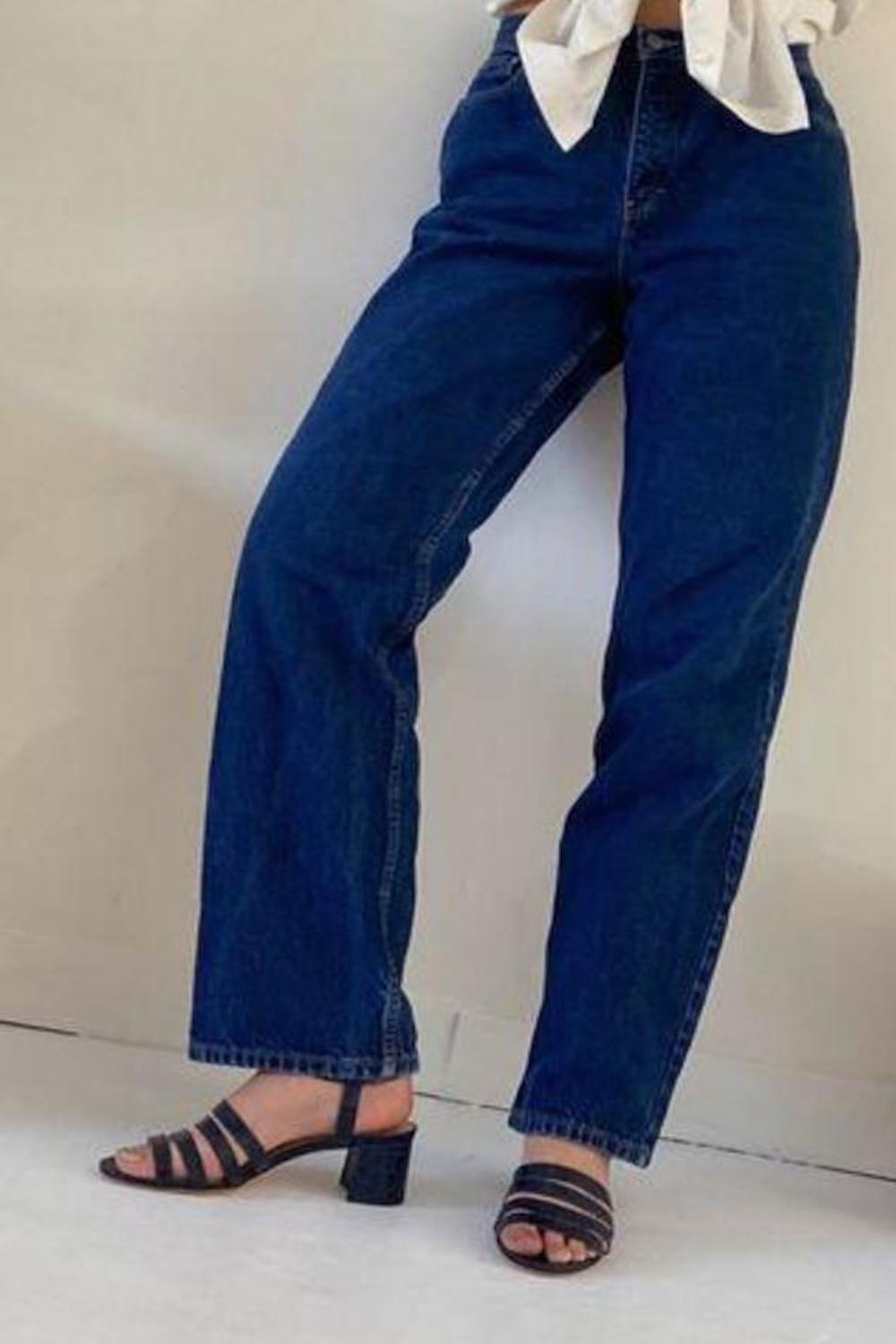 Palma Low Sandal | Navy | Stock NZ | MARYAM NASSIR ZADEH NZ | Black Box Boutique Auckland | Womens Fashion NZ