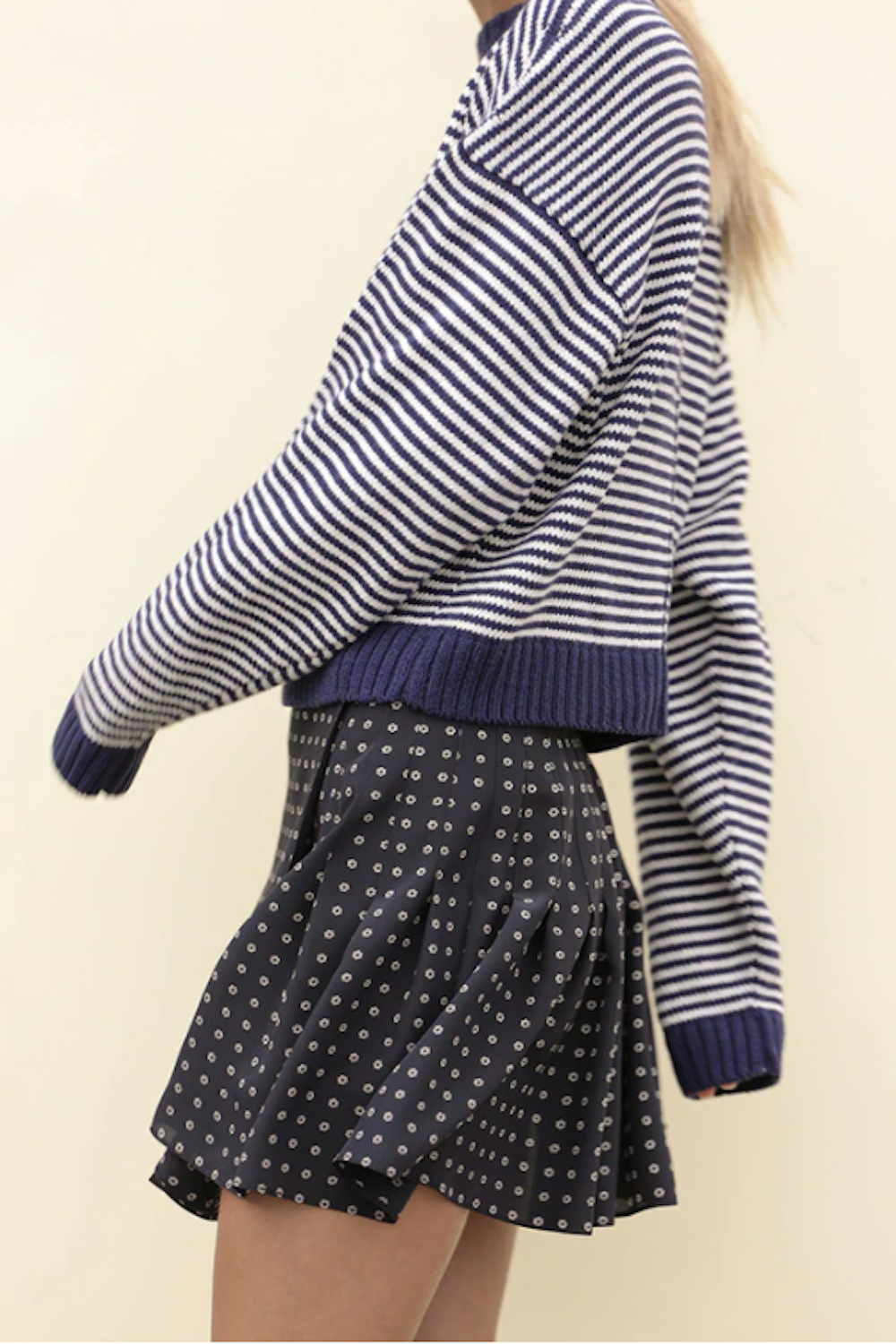 Nonno Sweater | Navy/Ivory | Stock NZ | CIAO LUCIA NZ | Black Box Boutique Auckland | Womens Fashion NZ