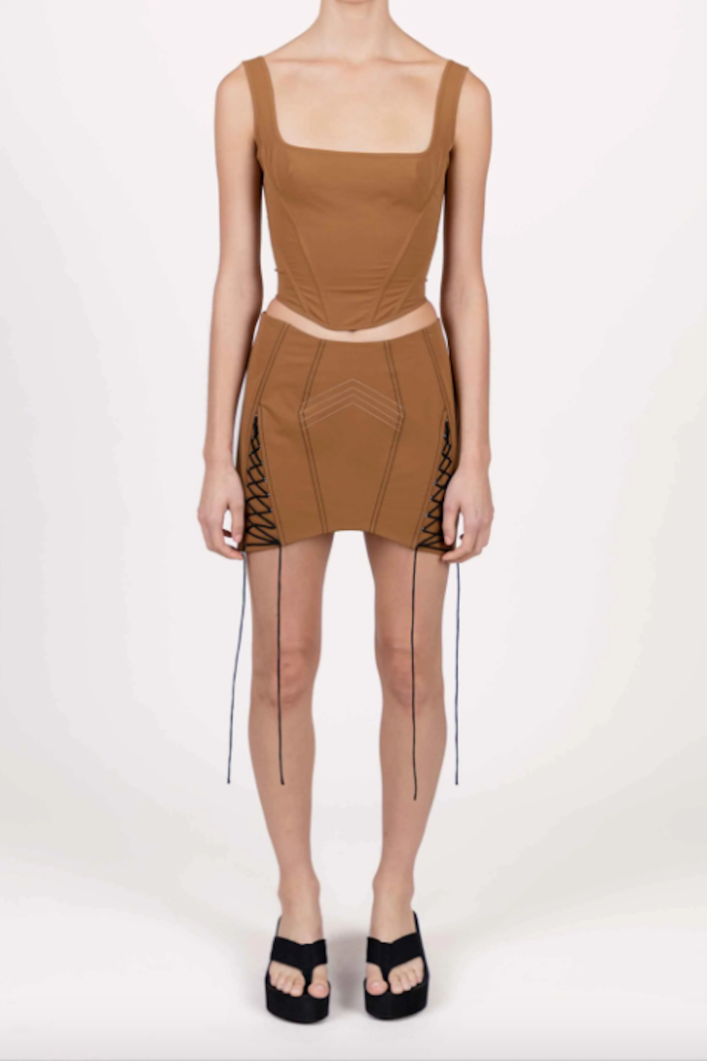 Corset Top | Toffee | Stock NZ | PRISCAVERA NZ | Black Box Boutique Auckland | Womens Fashion NZ