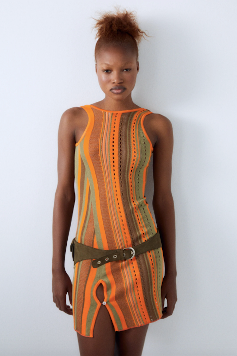 Saphira Dress | Khaki/Orange/Brown | Stock NZ | Gimaguas NZ | Black Box Boutique Auckland | Womens Fashion NZ