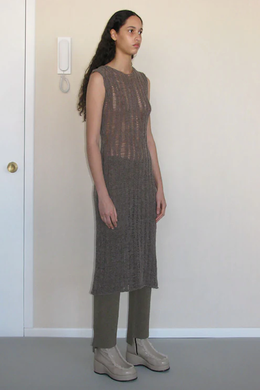 Alhambra Dress | Taupe | Unclassified NZ | PALOMA WOOL NZ | Black Box Boutique Auckland | Womens Fashion NZ