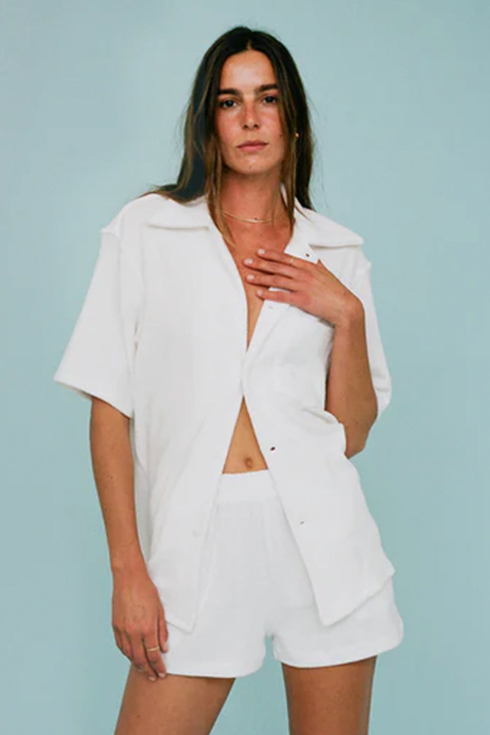 Tommy Terry Bowling Shirt | White | Stock NZ | GIL RODRIGUEZ NZ | Black Box Boutique Auckland | Womens Fashion NZ