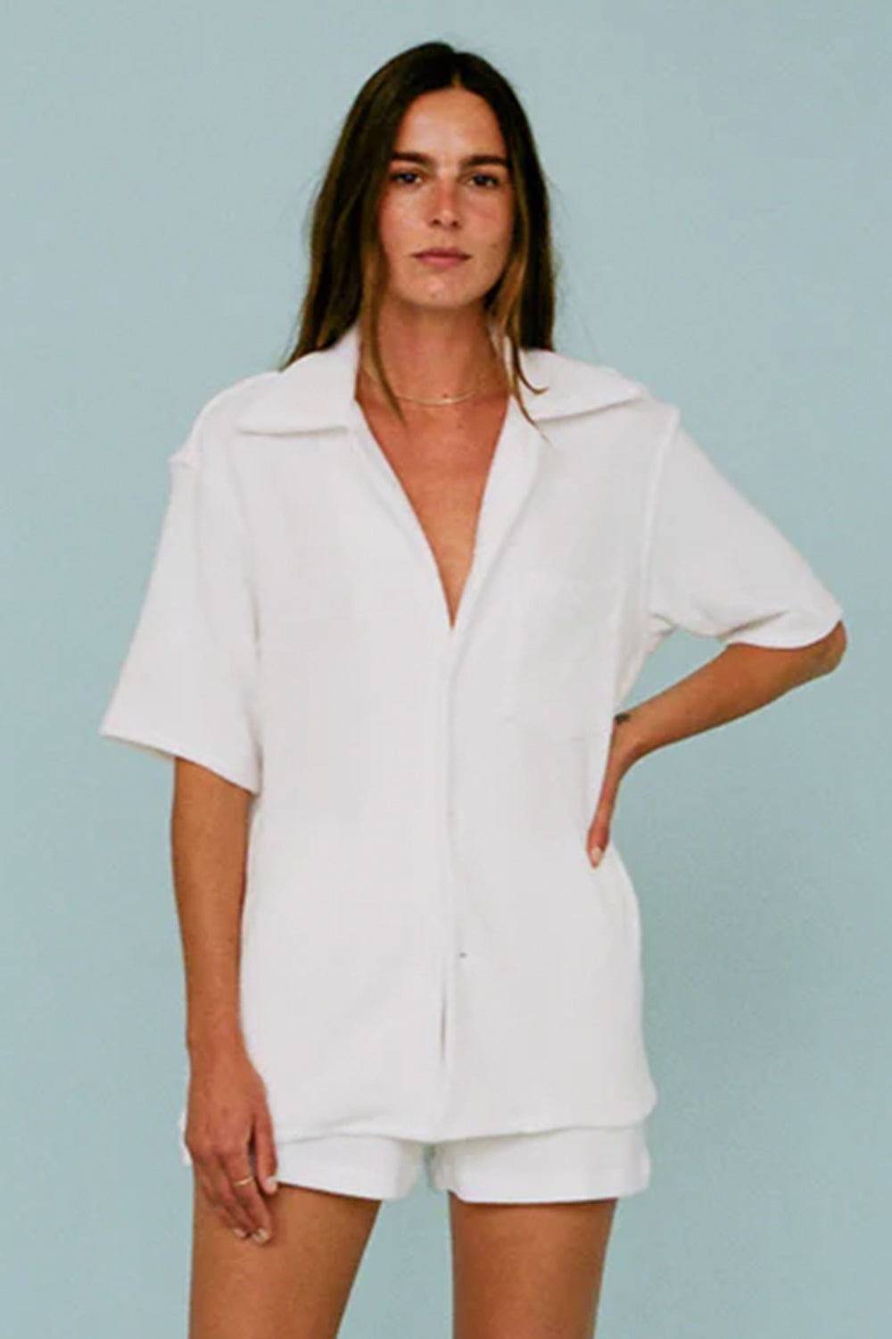 Tommy Terry Bowling Shirt | White | Stock NZ | GIL RODRIGUEZ NZ | Black Box Boutique Auckland | Womens Fashion NZ