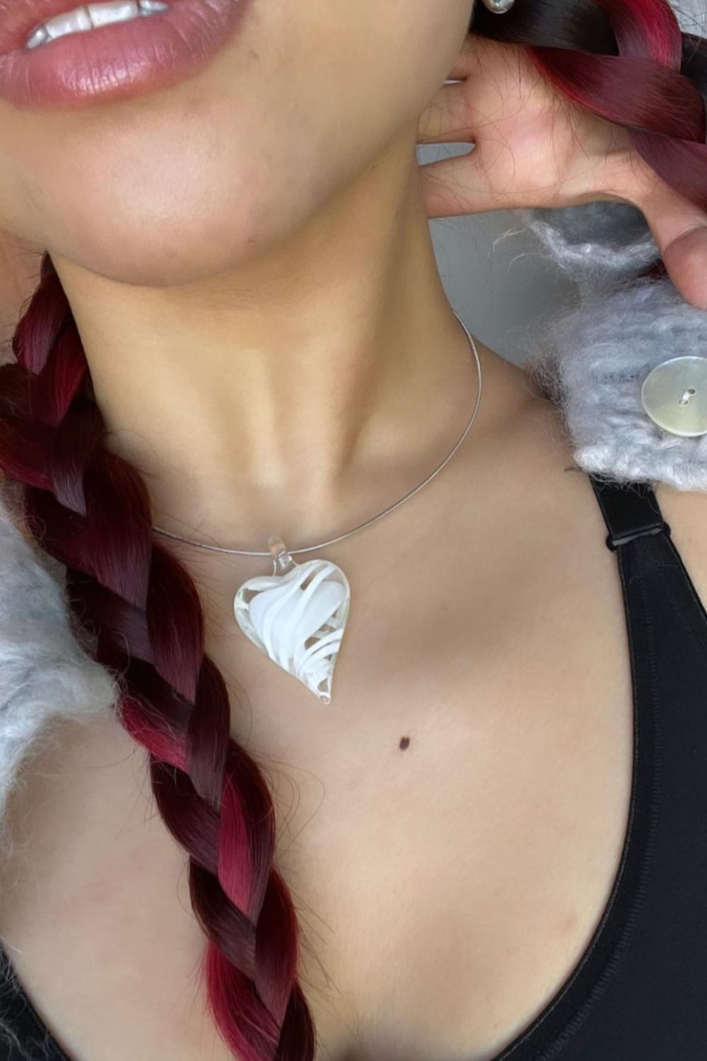 Glass Pendant | White | Stock NZ | BAOBEI NZ | Black Box Boutique Auckland | Womens Fashion NZ
