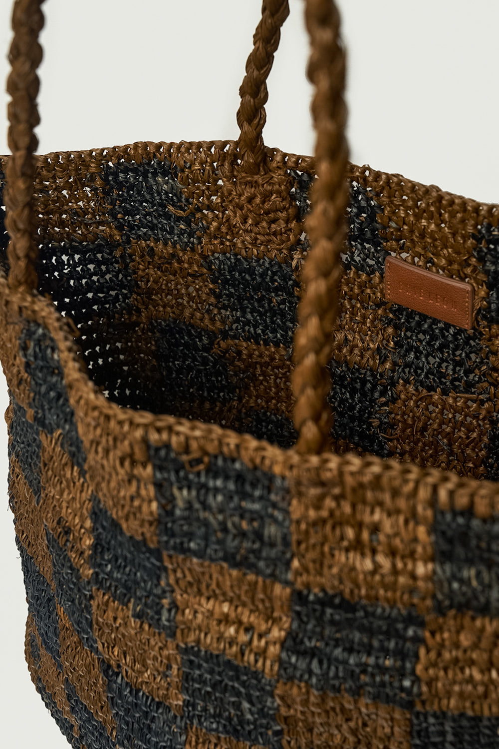 CHECK STRAW BAG LARGE | Stock NZ | BRIE LEON NZ | Black Box Boutique Auckland | Womens Fashion NZ
