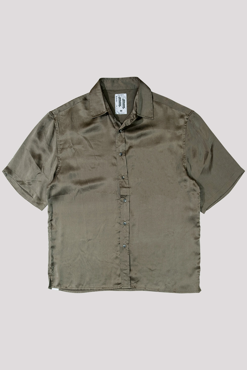 Silk Shirt | Army Green | Stock NZ | BEACH BRAINS NZ | Black Box Boutique Auckland | Womens Fashion NZ