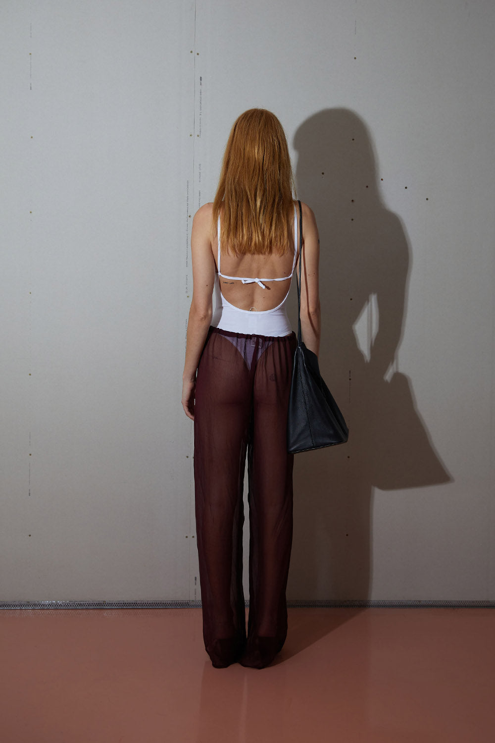 Silk Crinkle Pant | Merlot | Stock NZ | PECCHENINO NZ | Black Box Boutique Auckland | Womens Fashion NZ