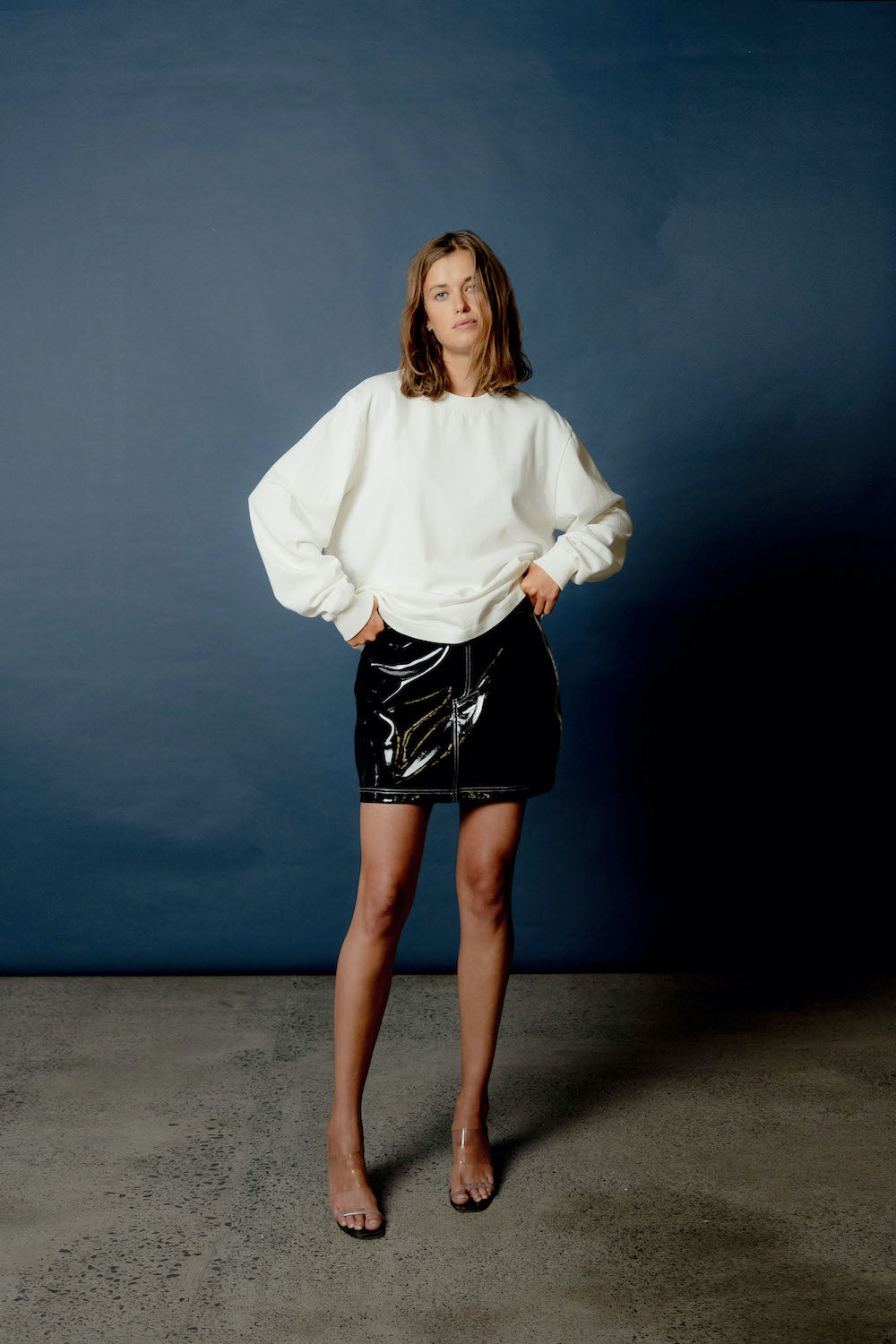 Patent Mini Skirt | Black | Stock NZ | BEACH BRAINS NZ | Black Box Boutique Auckland | Womens Fashion NZ