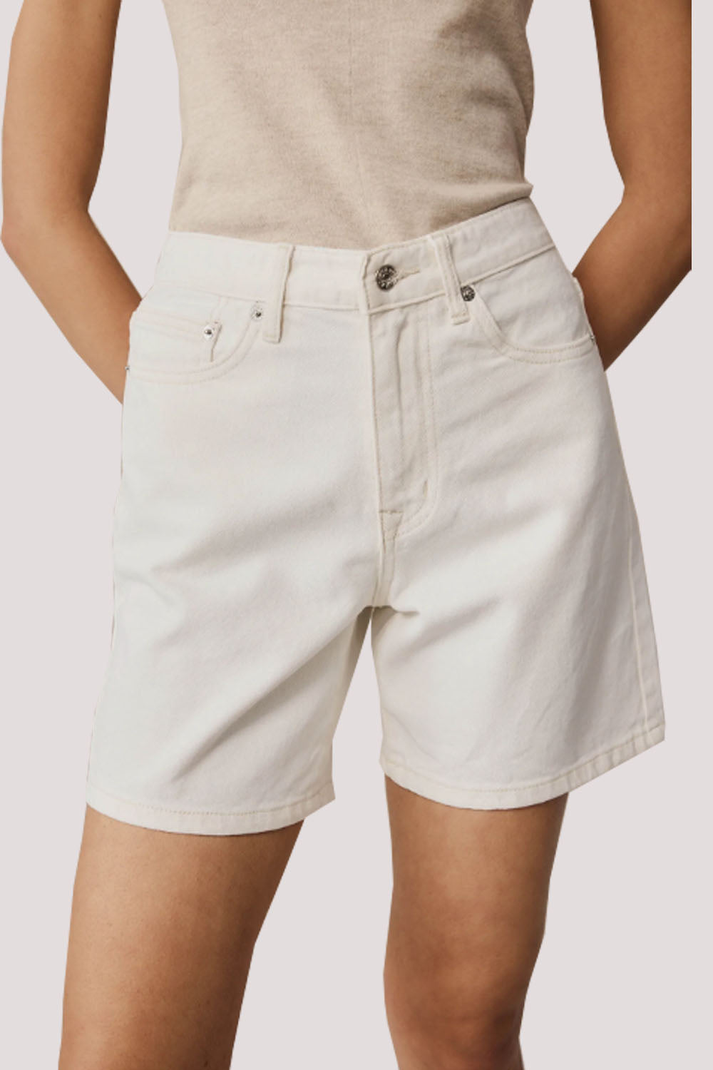 Jean Short | Ivory | Stock NZ | MARLE NZ | Black Box Boutique Auckland | Womens Fashion NZ